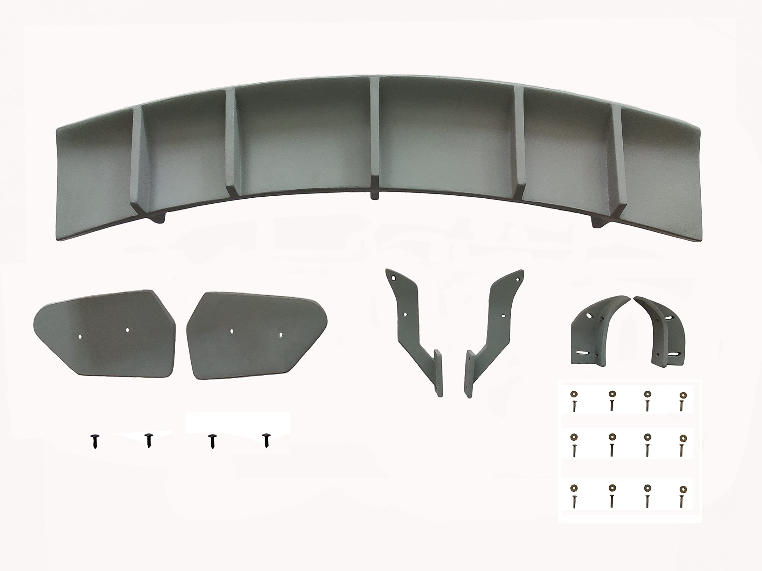 Car Spoiler Compatible with Tata Altroz (Unpainted - Ps Grey Color) Car Spoiler with Light Weight Fiber Reinforced Plastic (FRP) Drilling Required.