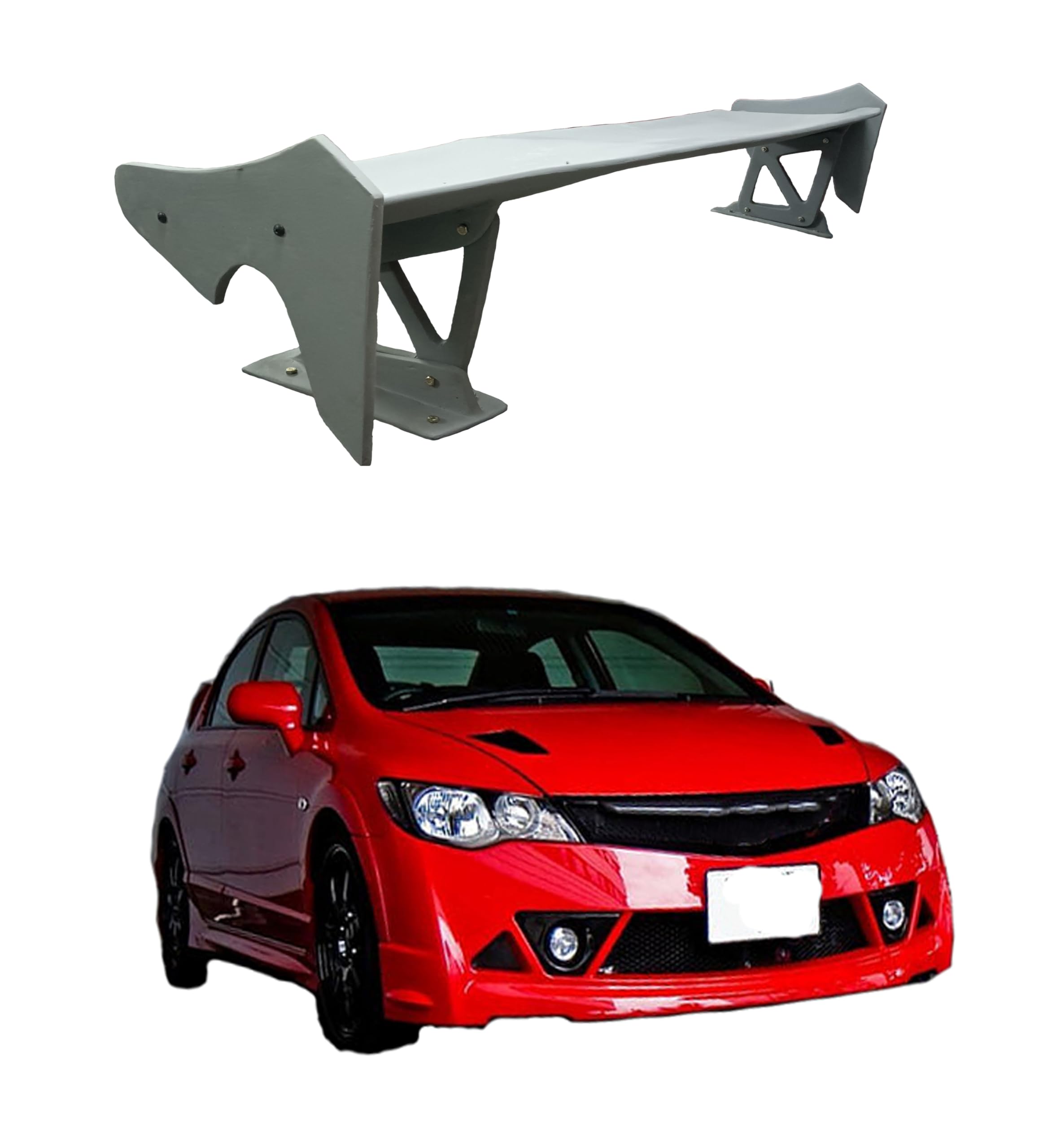 Car Spoiler Compatible to Civic | New Year Gift for Car Lover | Spoiler for car Lovers |