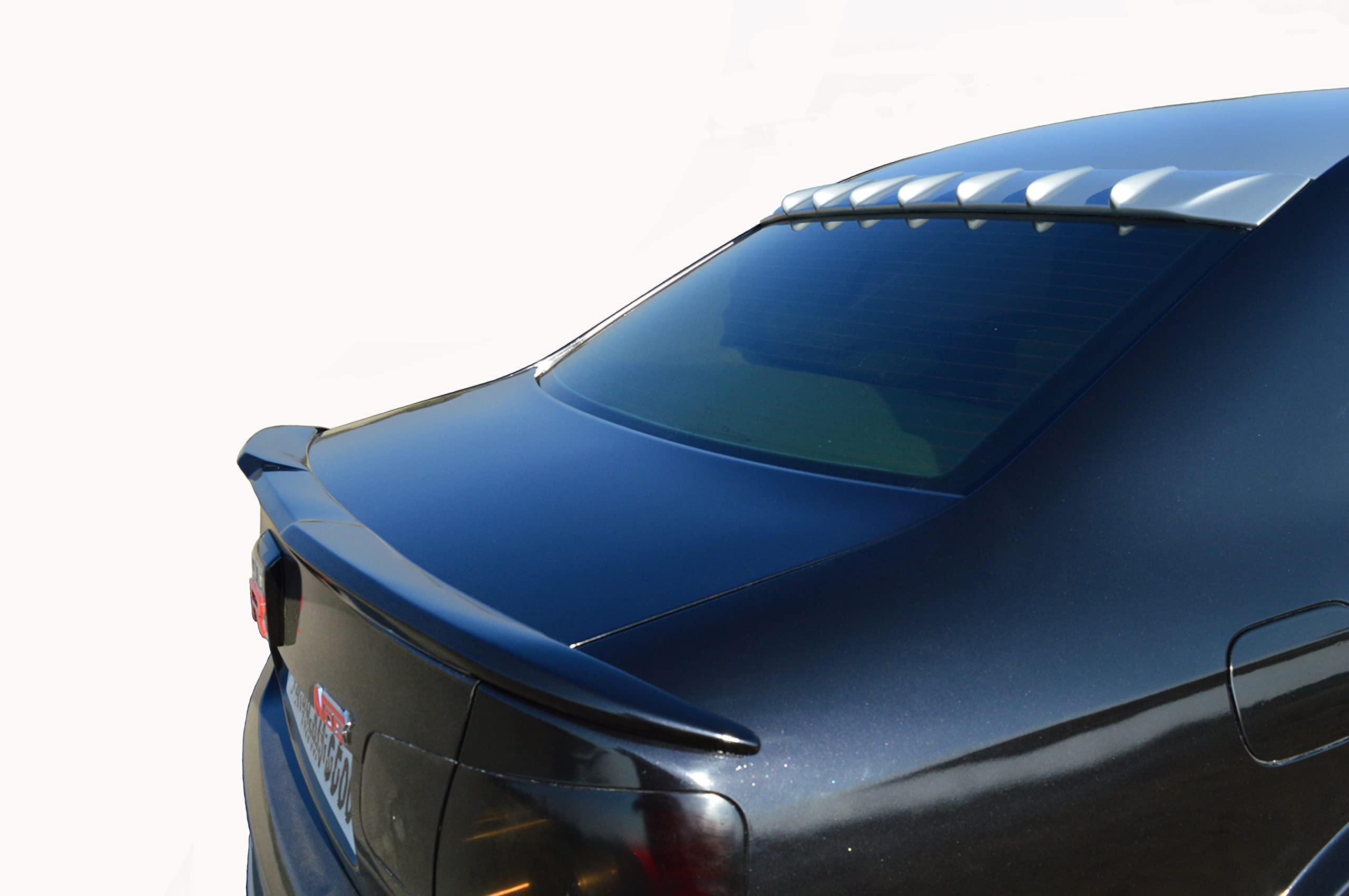Car Spoiler Compatible with Jetta (Unpainted - Ps Grey Color) Car Spoiler with Light Weight Fiber Reinforced Plastic (FRP) - Drilling Required.