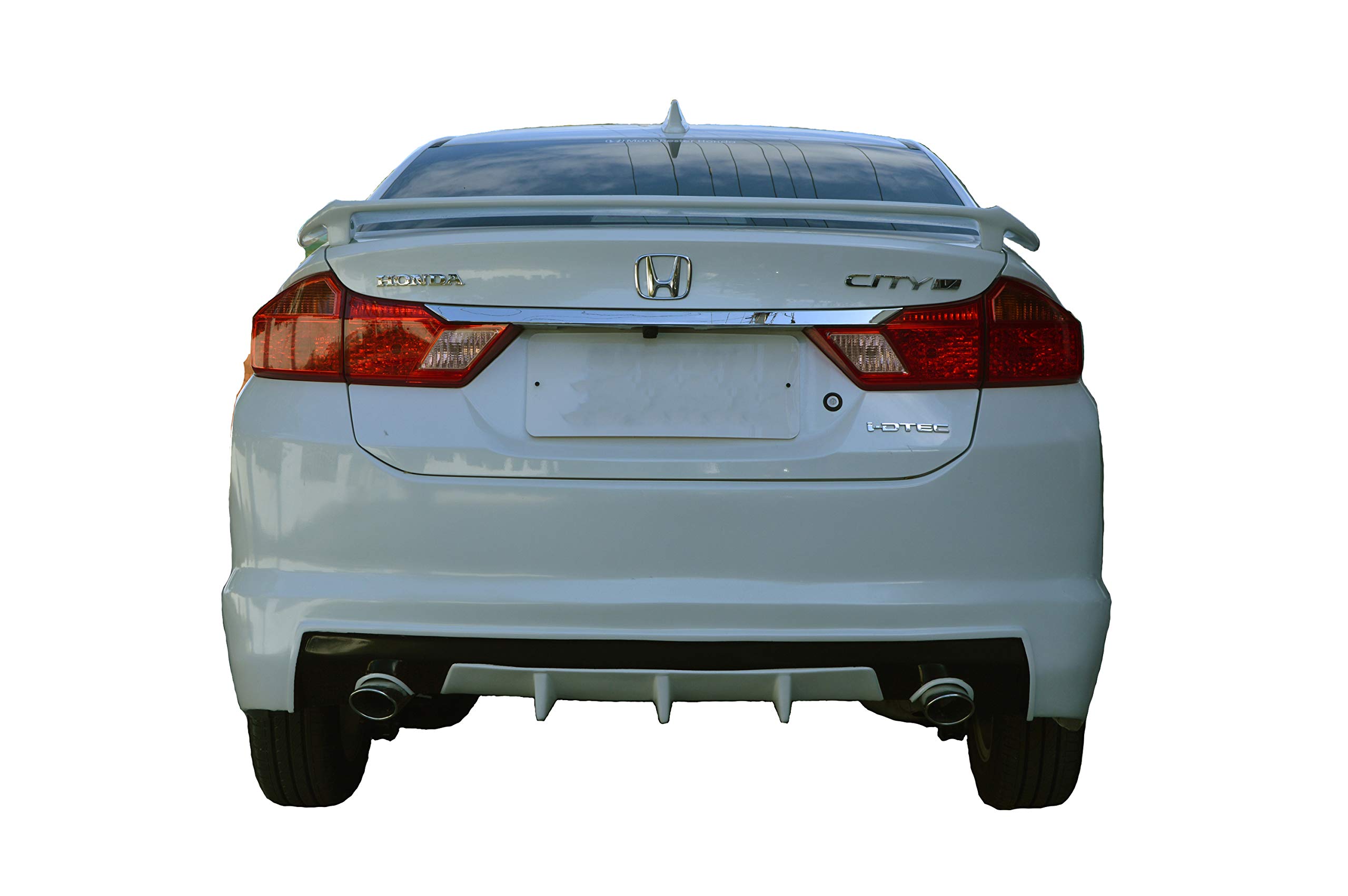Car Spoiler with Light Weight Car Rear Trunk Spoiler Compatible with City. Semi-Finished Car Spoiler Honda City (2006 to 2016) (Unpainted Grey)