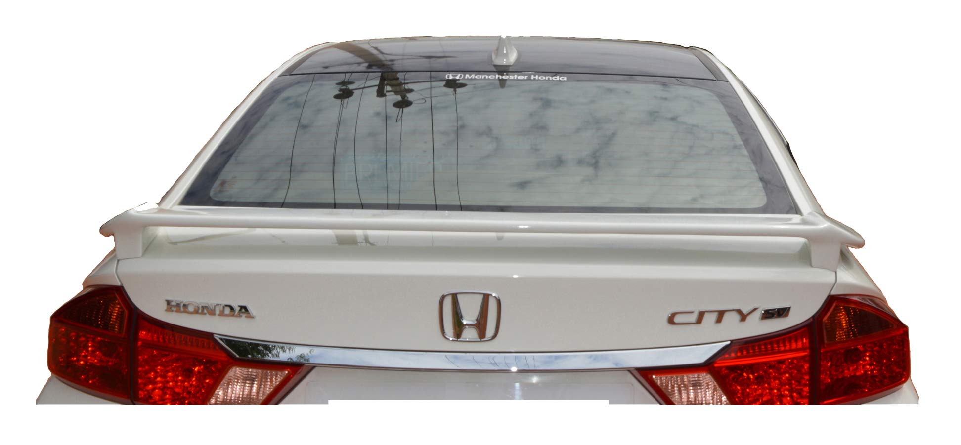 Car Spoiler with Light Weight Car Rear Trunk Spoiler Compatible with City. Semi-Finished Car Spoiler Honda City (2006 to 2016) (Unpainted Grey)