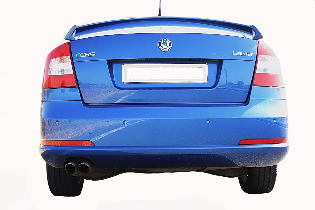 Car Spoiler Compatible with Skoda Laura (Unpainted - Grey Color)