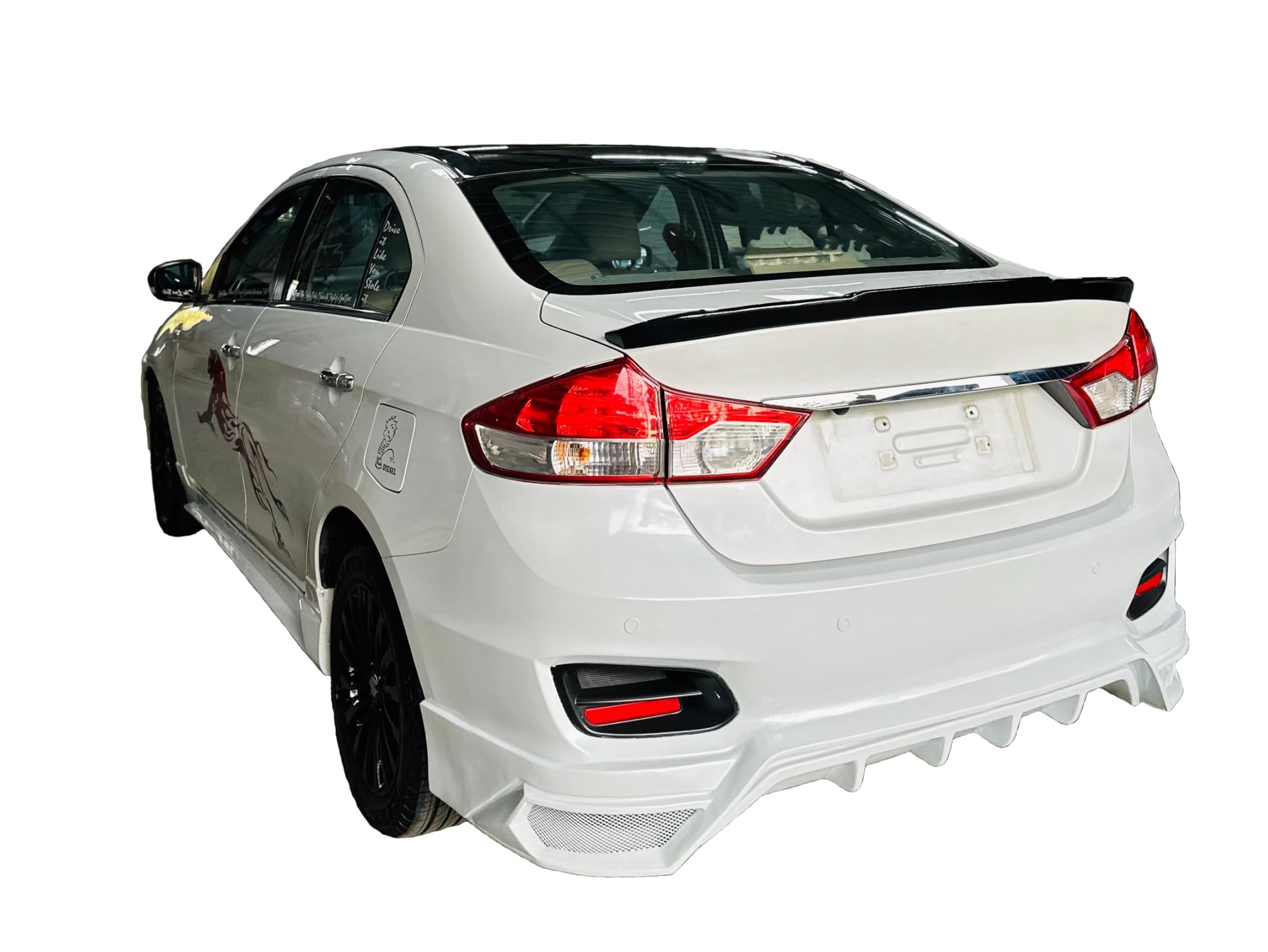 Car Spoiler Compatible to Ciaz Lip Spoiler Semi-Finished (Unpainted) Fiber Reinforced Plastic (FRP)