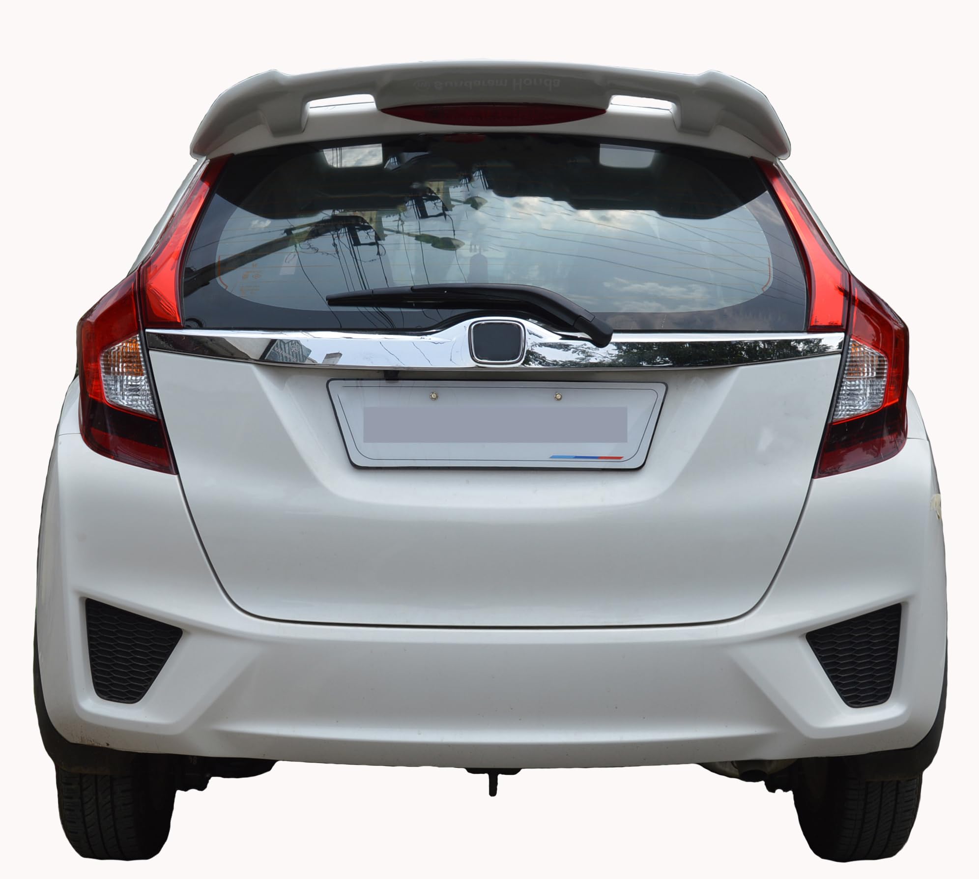 Jazz Spoiler Semi-Finished (Unpainted Grey) Car Spoiler with Light Weight Fiber Reinforced Plastic (FRP)