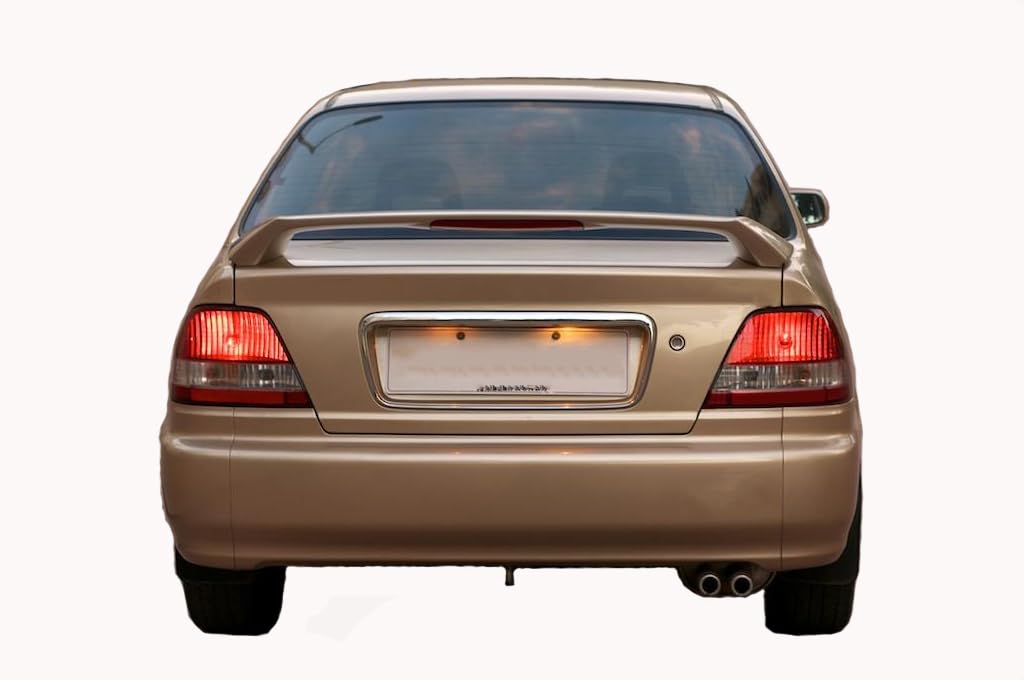 Car Spoiler Compatible with Honda City 1999 to 2002 Model (Unpainted - Ps Grey Color) Car Spoiler with Light Weight Fiber Reinforced Plastic (FRP) Drilling Required.