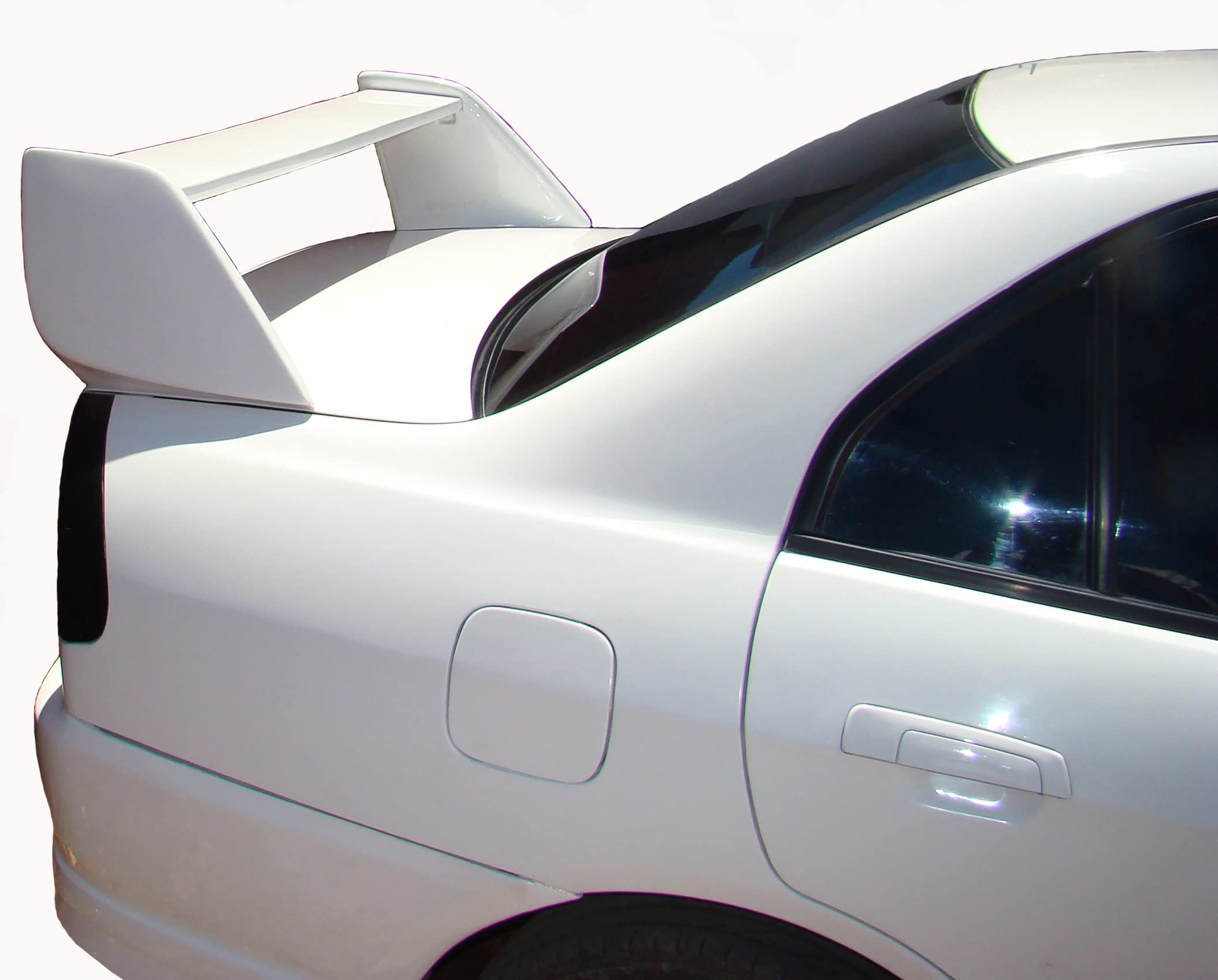 Car Spoiler Compatible with Lancer (Unpainted - Ps Grey Color) Car Spoiler with Light Weight Fiber Reinforced Plastic (FRP) - Drilling Required.