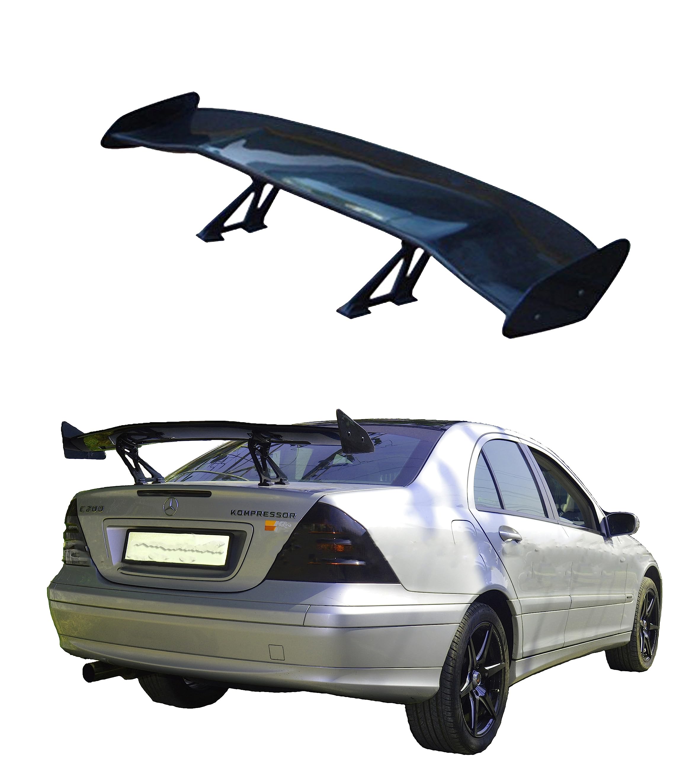 GT Type Sportz Spoiler FRP (Unpainted) Benz sedan cars
