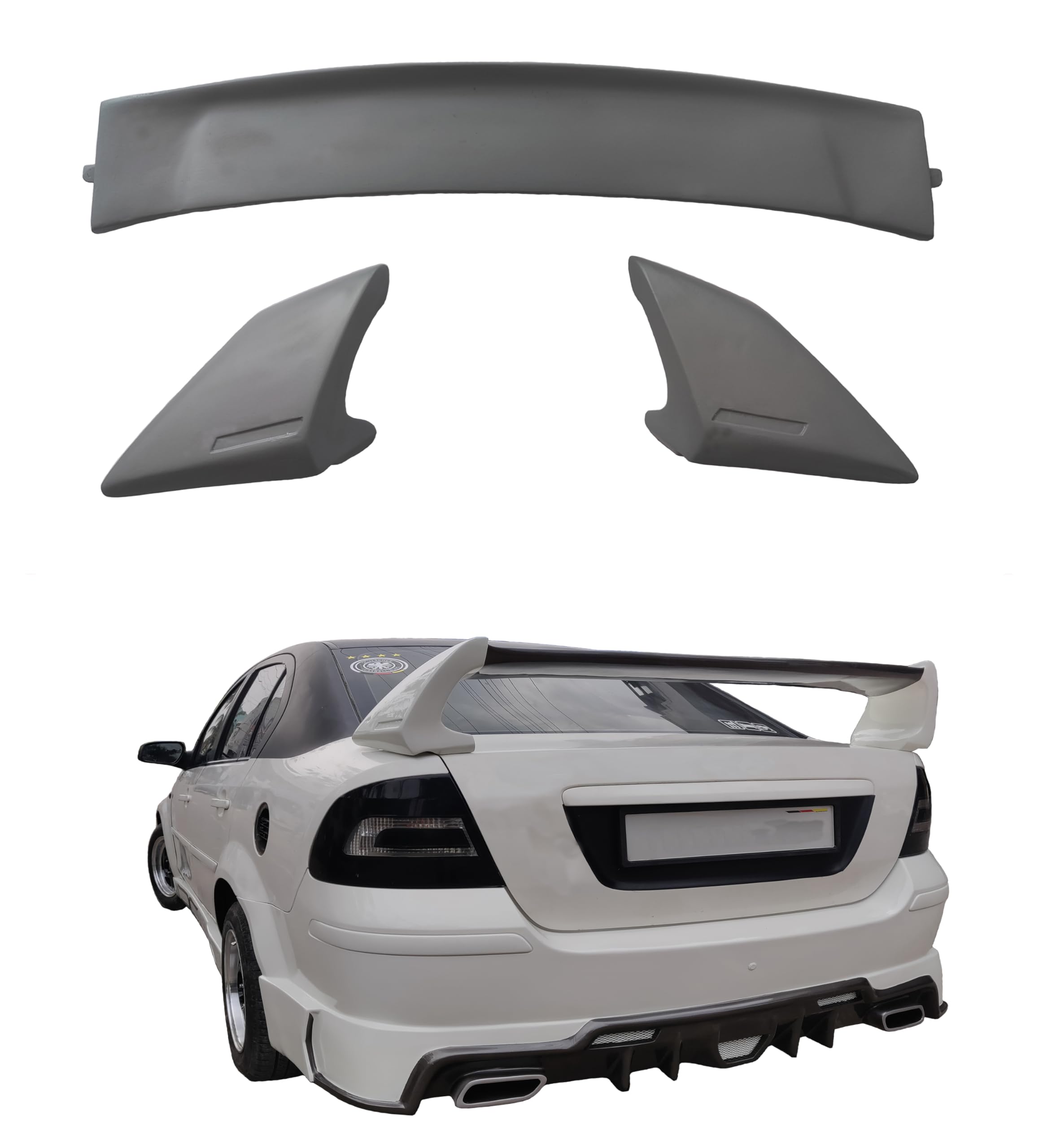 Car Spoiler Compatible with Fiesta