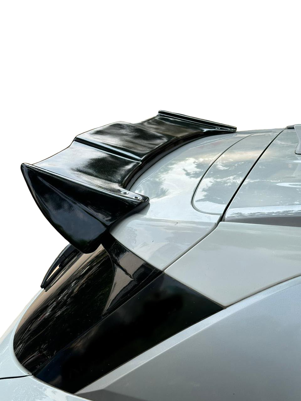 GT Type Sportz Spoiler Semi-Finished (Unpainted Grey) Car Spoiler Fiber Reinforced Plastic (FRP) Compatible with Creta