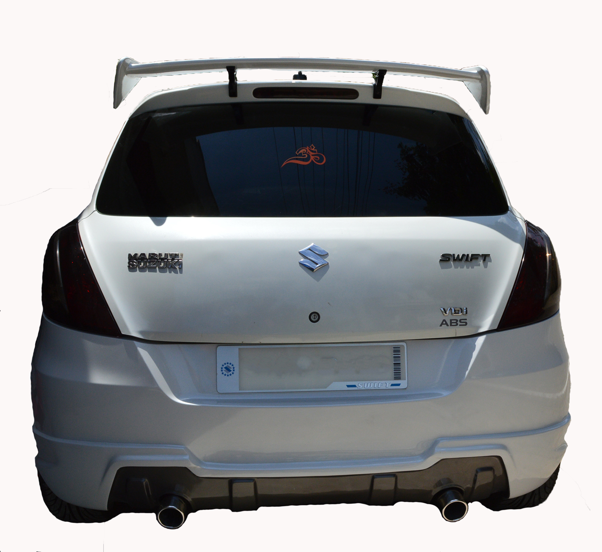 Car Spoiler Sporty Look GT Racing Type Rear Wing Spoiler Compatible with Swift. Semi-Finished Swift (2011to 2017)(Unpainted Grey)