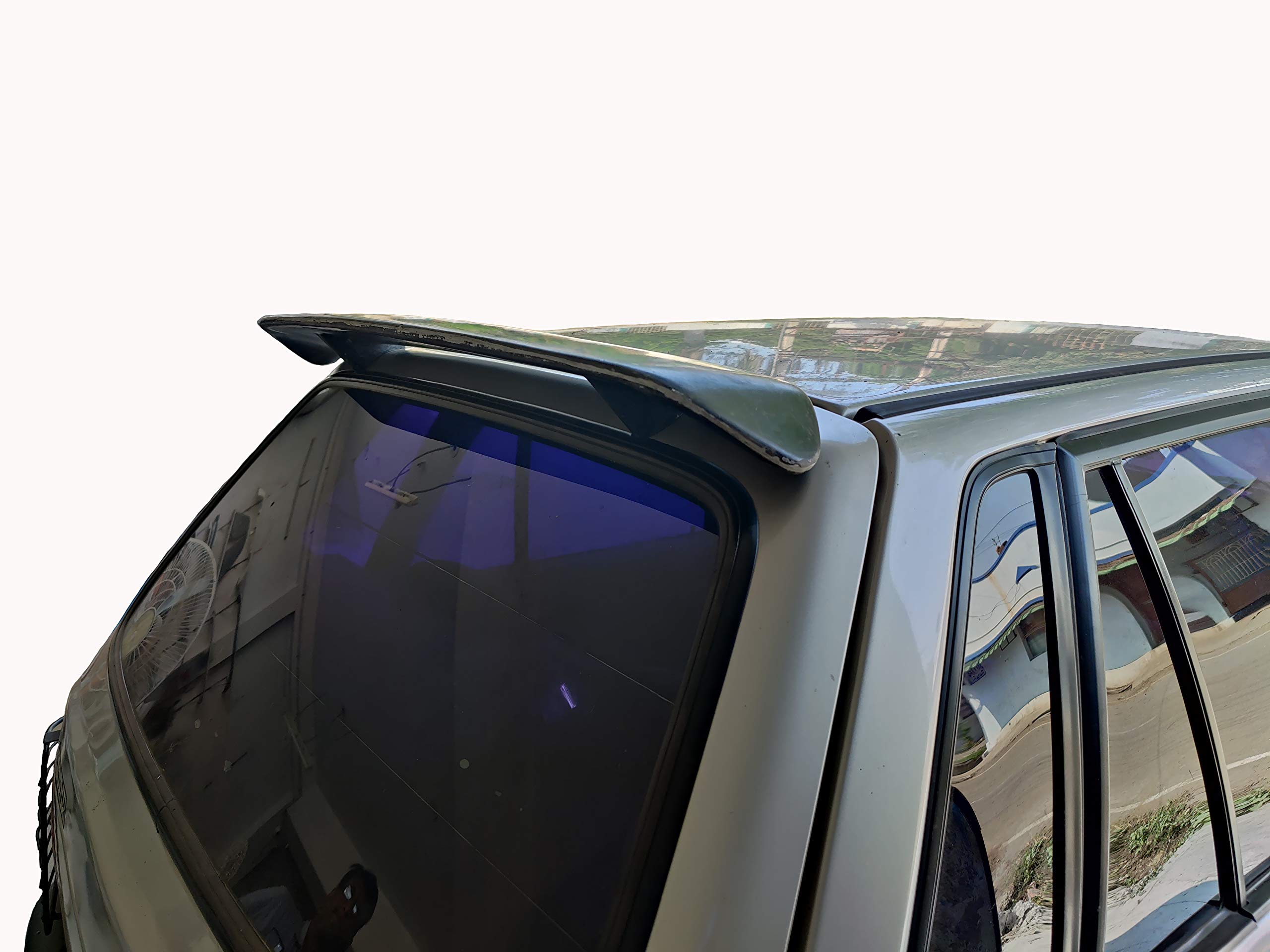 Maruthi 800 Car Spoiler with Light Weight Fiber Reinforced Plastic (FRP). Semi-Finished Car Spoiler for Maruthi 800 (Unpainted Grey)