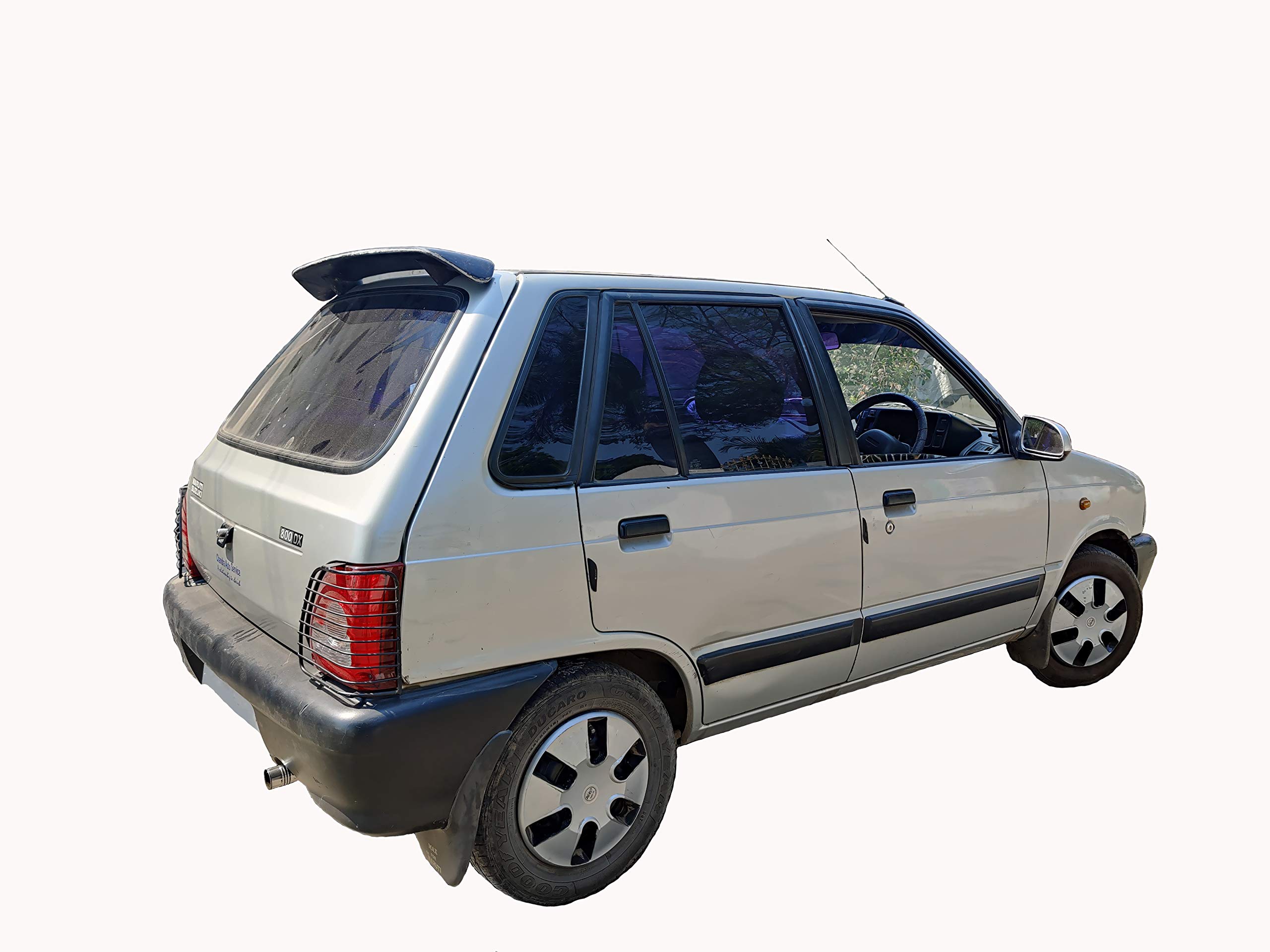 Maruthi 800 Car Spoiler with Light Weight Fiber Reinforced Plastic (FRP). Semi-Finished Car Spoiler for Maruthi 800 (Unpainted Grey)