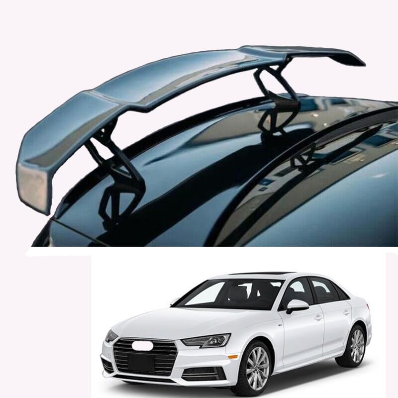GT Type Sportz Spoiler Semi-Finished (Unpainted Grey) Car Spoiler Fiber Reinforced Plastic (FRP) Compatible with Audi A4 Cars