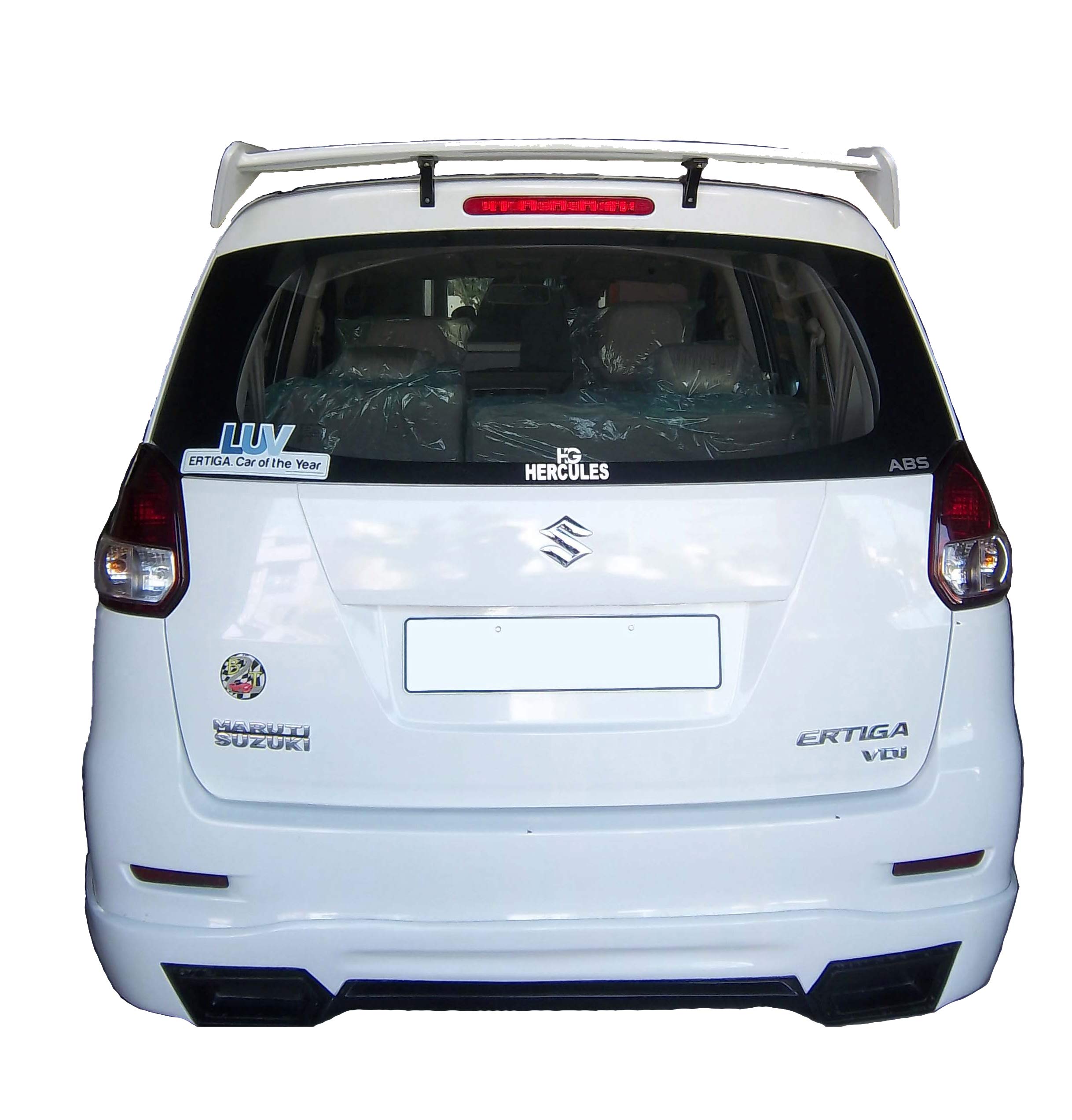 Car Spoiler| Compatible with Ertiga| Semi-Finished (Unpainted)| Fiber Reinforced Plastic (FRP)
