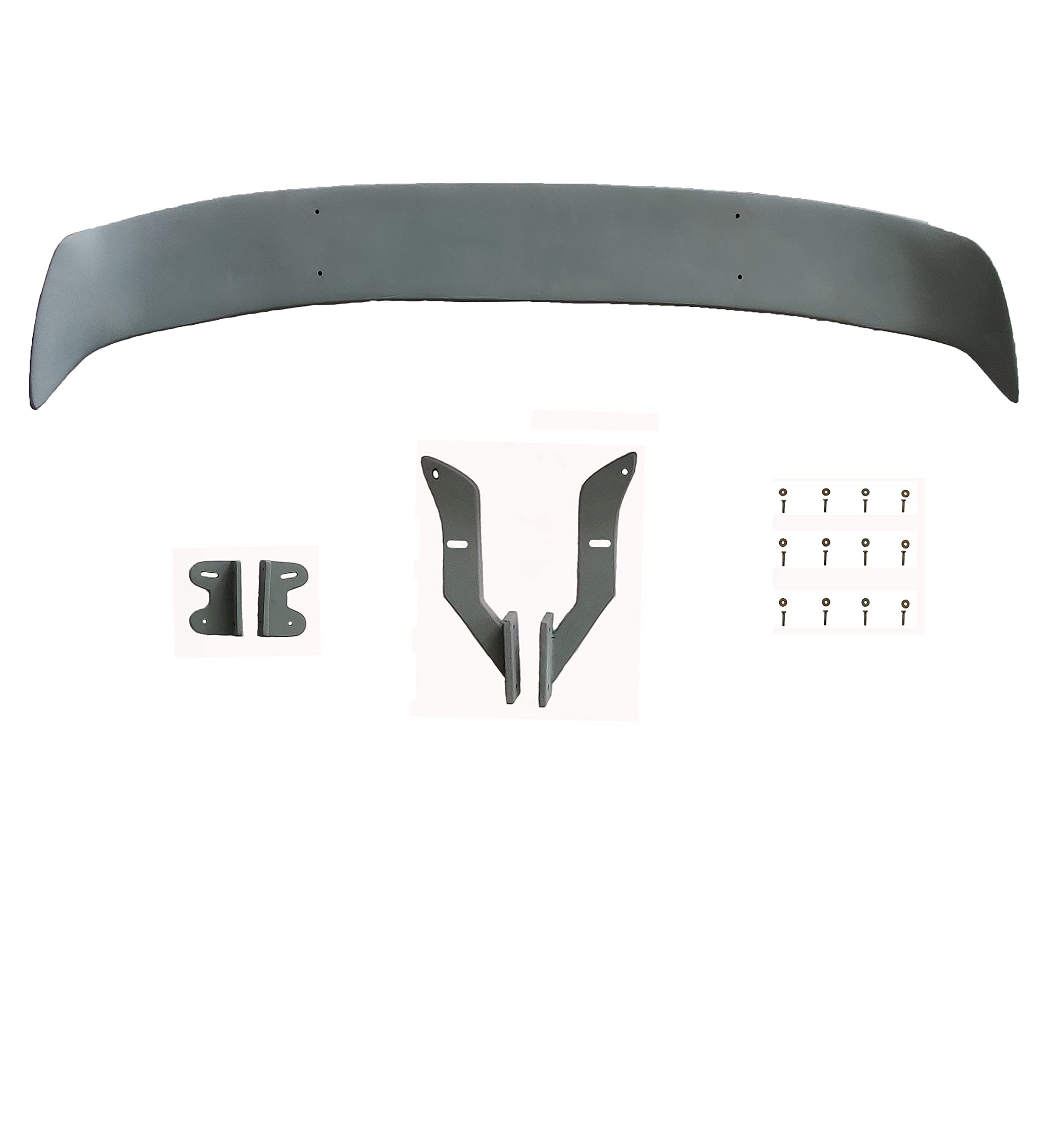 Car Spoiler Compatible with Maruthi Esteem (Unpainted - Ps Grey Color) Car Spoiler with Light Weight Fiber Reinforced Plastic (FRP) - Drilling Required.