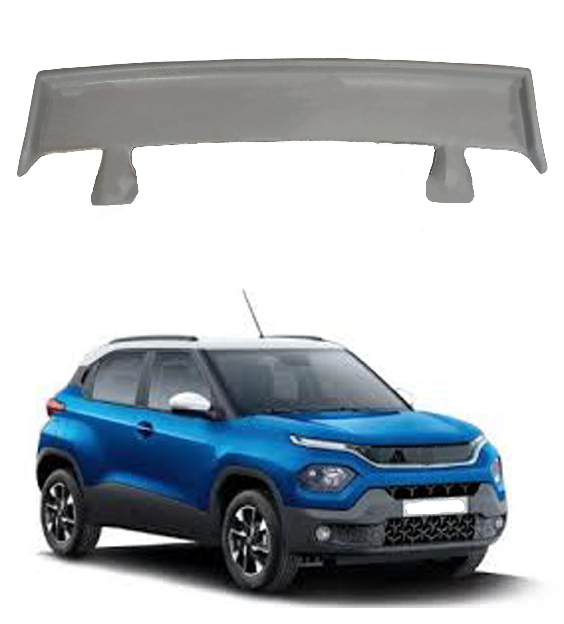 Car Spoiler Compatible to Punch - Semi-Finished (Unpainted) Fiber Reinforced Plastic (FRP)