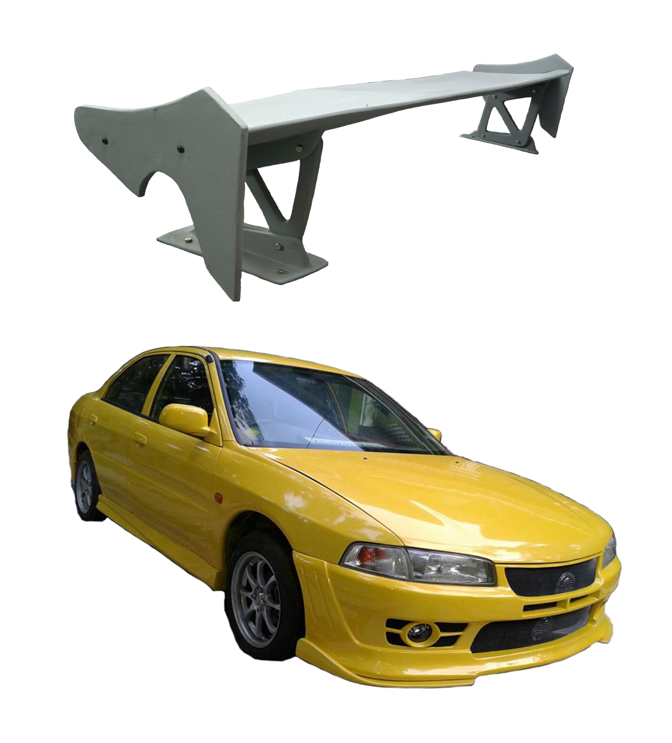 Car Spoiler Compatible to Lancer | Semi-Finished (Unpainted - FRP) | New Year Gift for Car Lover |