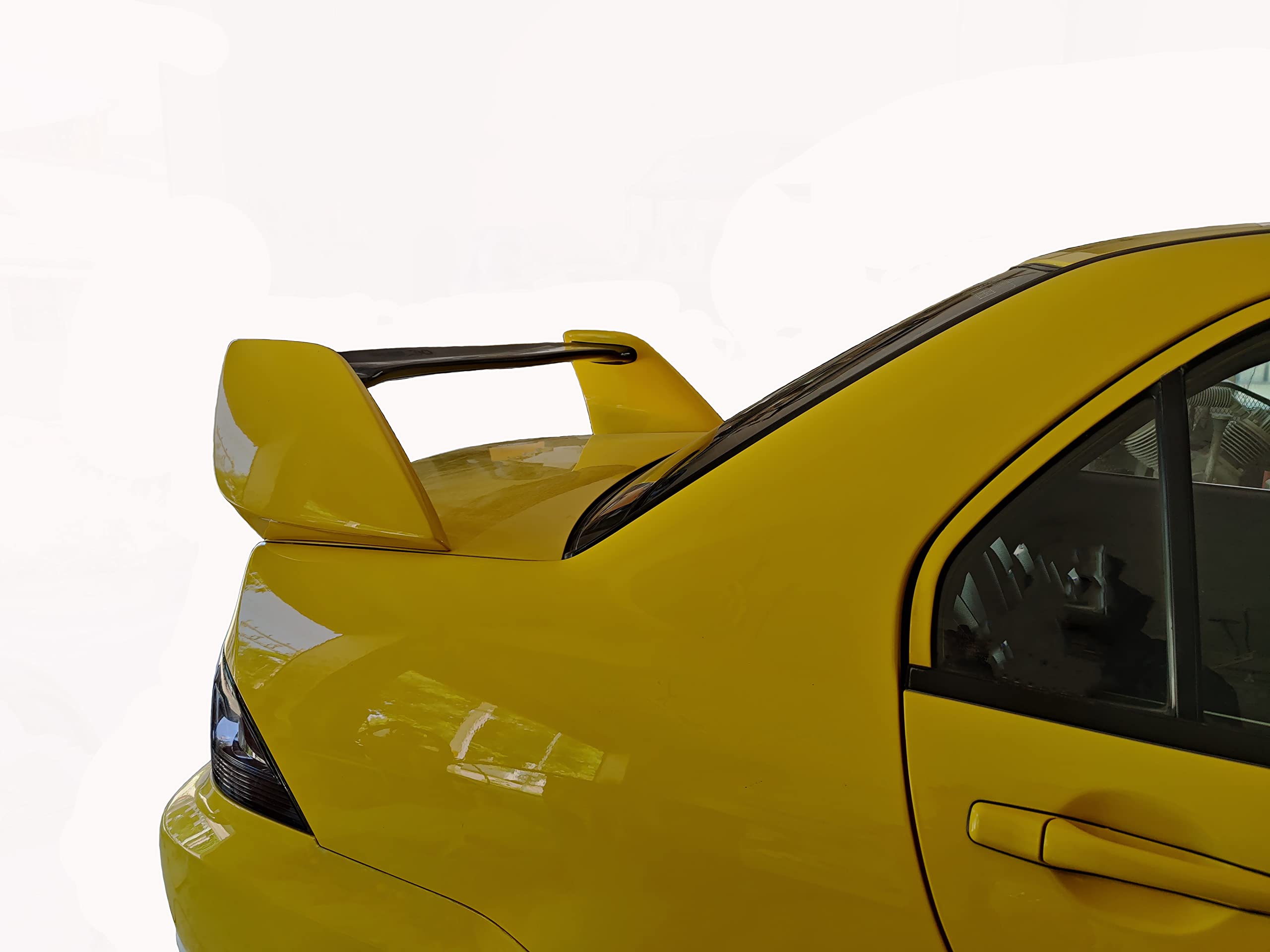Car Spoiler Compatible with Baleno (Unpainted - Ps Grey Color) Car Spoiler with Light Weight Fiber Reinforced Plastic (FRP) - Drilling Required.