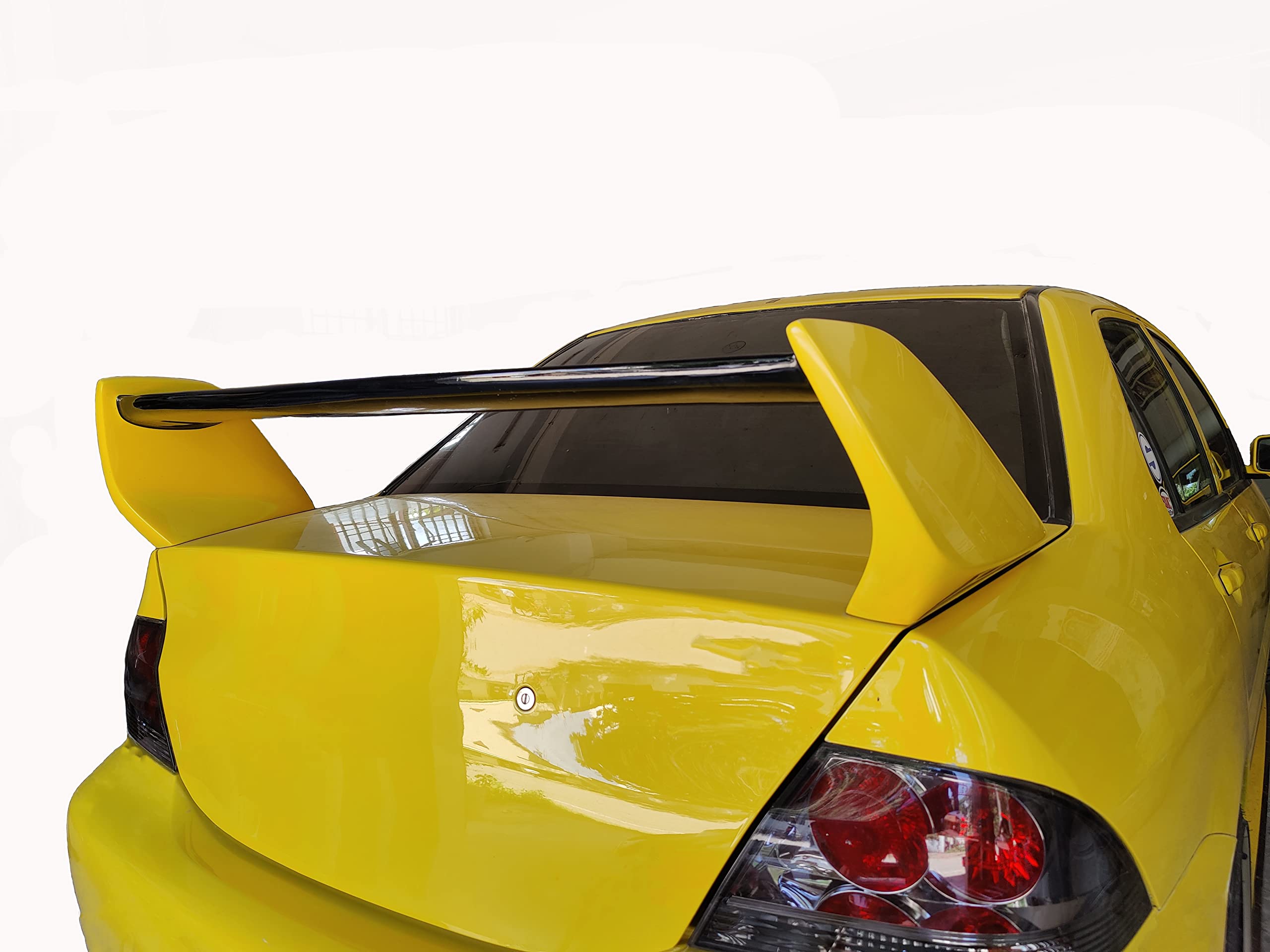 Car Spoiler Compatible with Baleno (Unpainted - Ps Grey Color) Car Spoiler with Light Weight Fiber Reinforced Plastic (FRP) - Drilling Required.