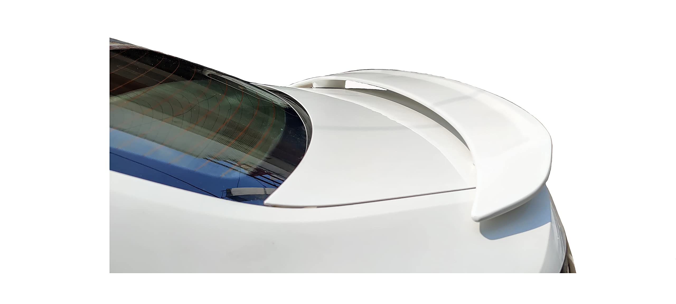 Car Spoiler Compatible with Volkswagen Passat (Unpainted - Ps Grey Color) Car Spoiler with Light Weight Fiber Reinforced Plastic (FRP) Drilling Required.