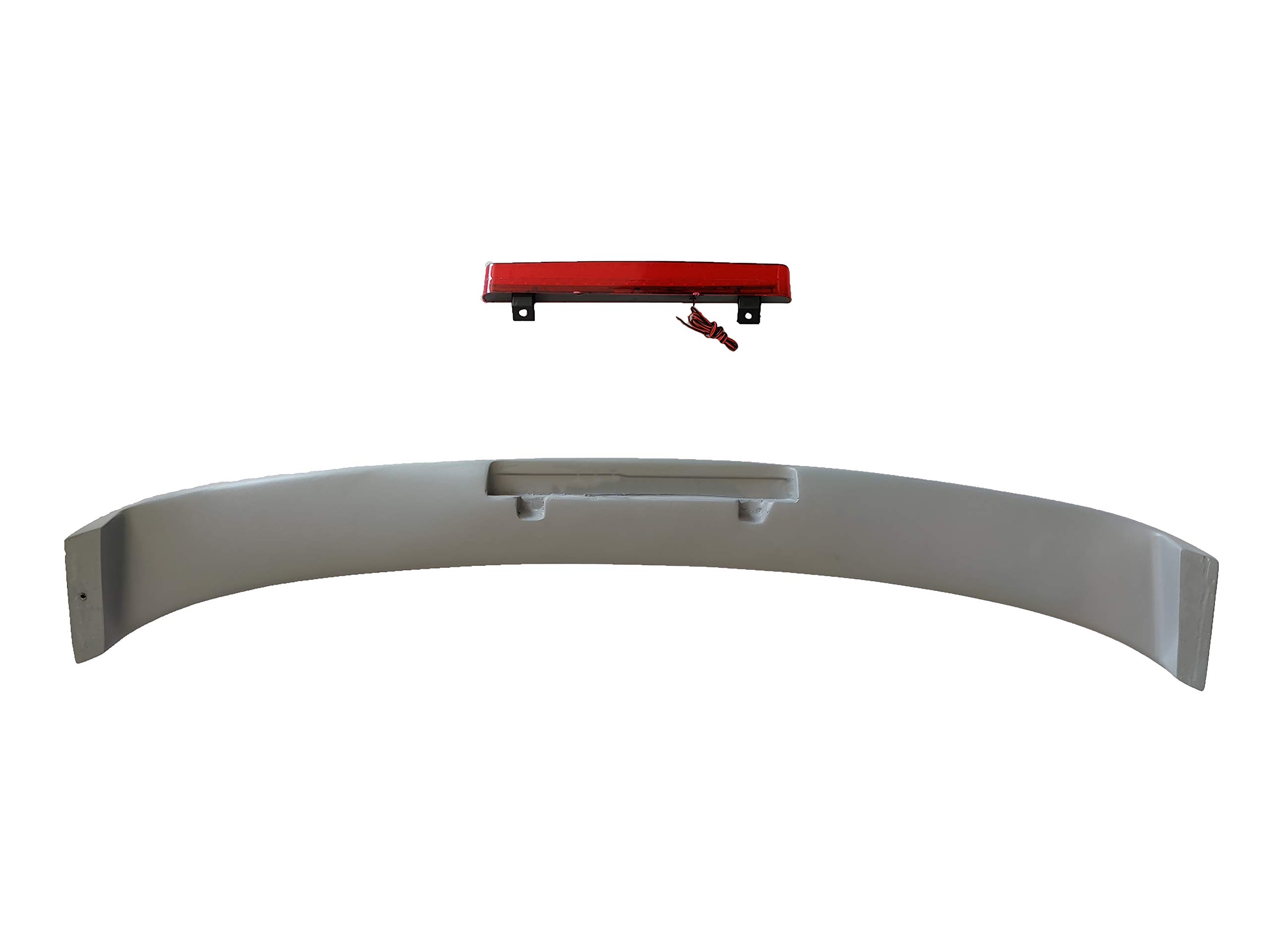 Car Spoiler Compatible with Figo Aspire. Semi-Finished Car Spoiler Ford Figo Aspire (Unpainted Grey) Drilling Required.