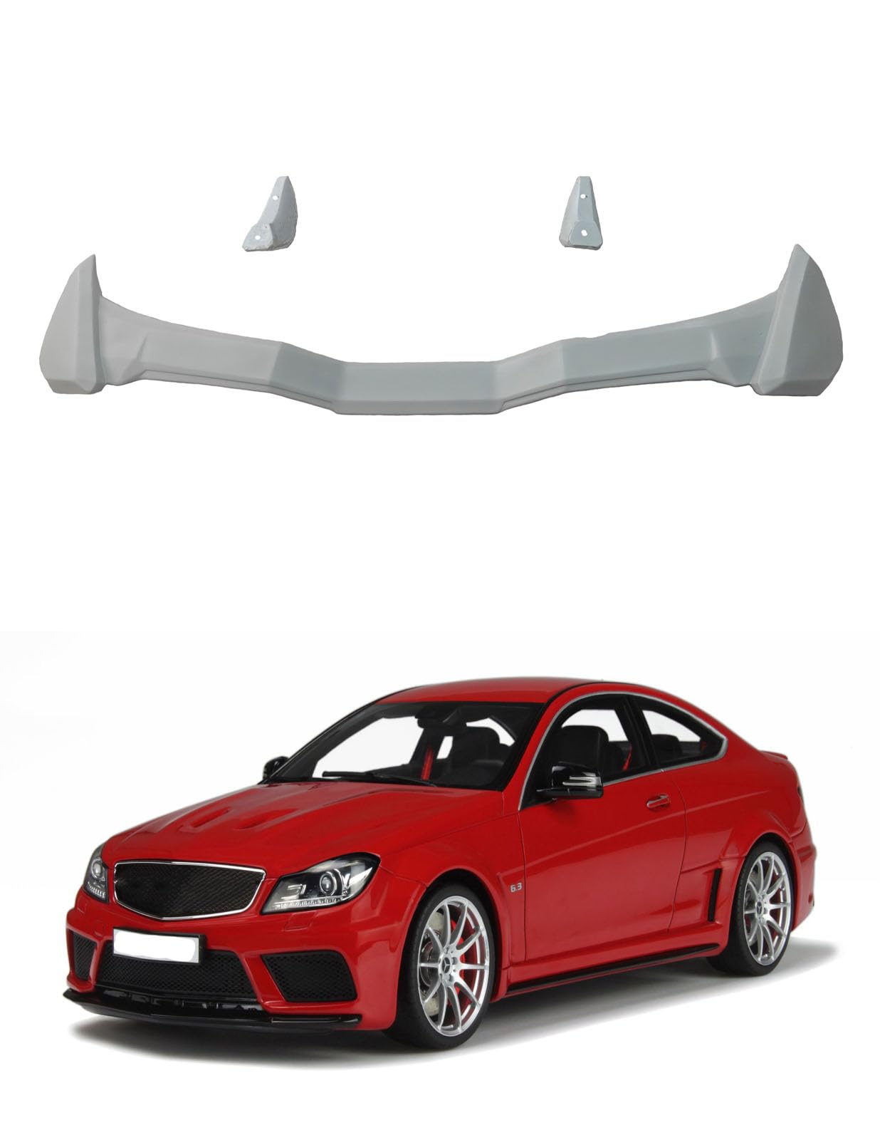 Car Spoiler Compatible for Benz Semi-Finished - Unpainted (FRP) Eagle Spoiler for Cars