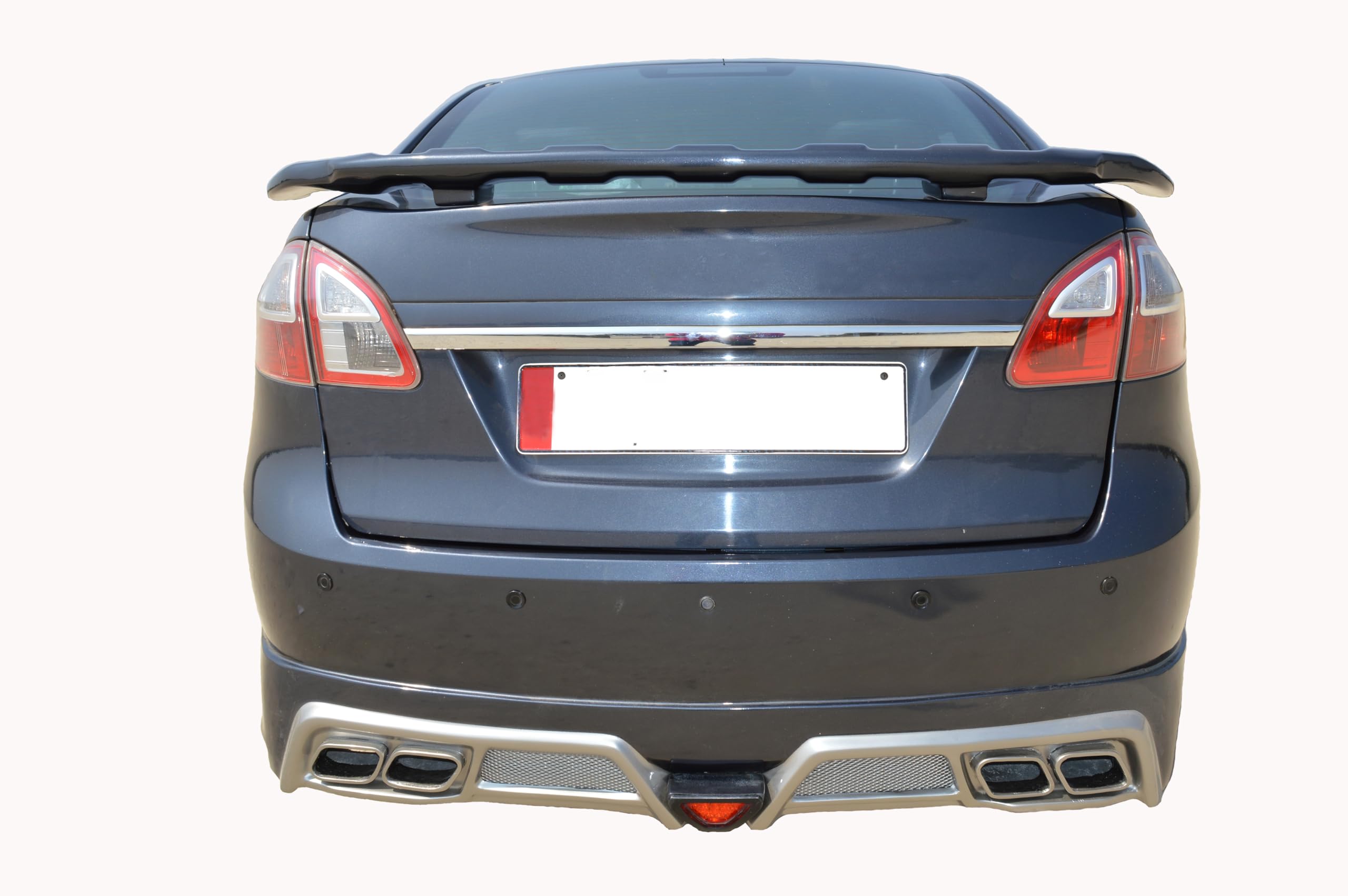 Semi-Finished Car Spoiler for All New Fiesta (Unpainted Grey) Car Spoiler with Light Weight Fiber Reinforced Plastic (FRP)