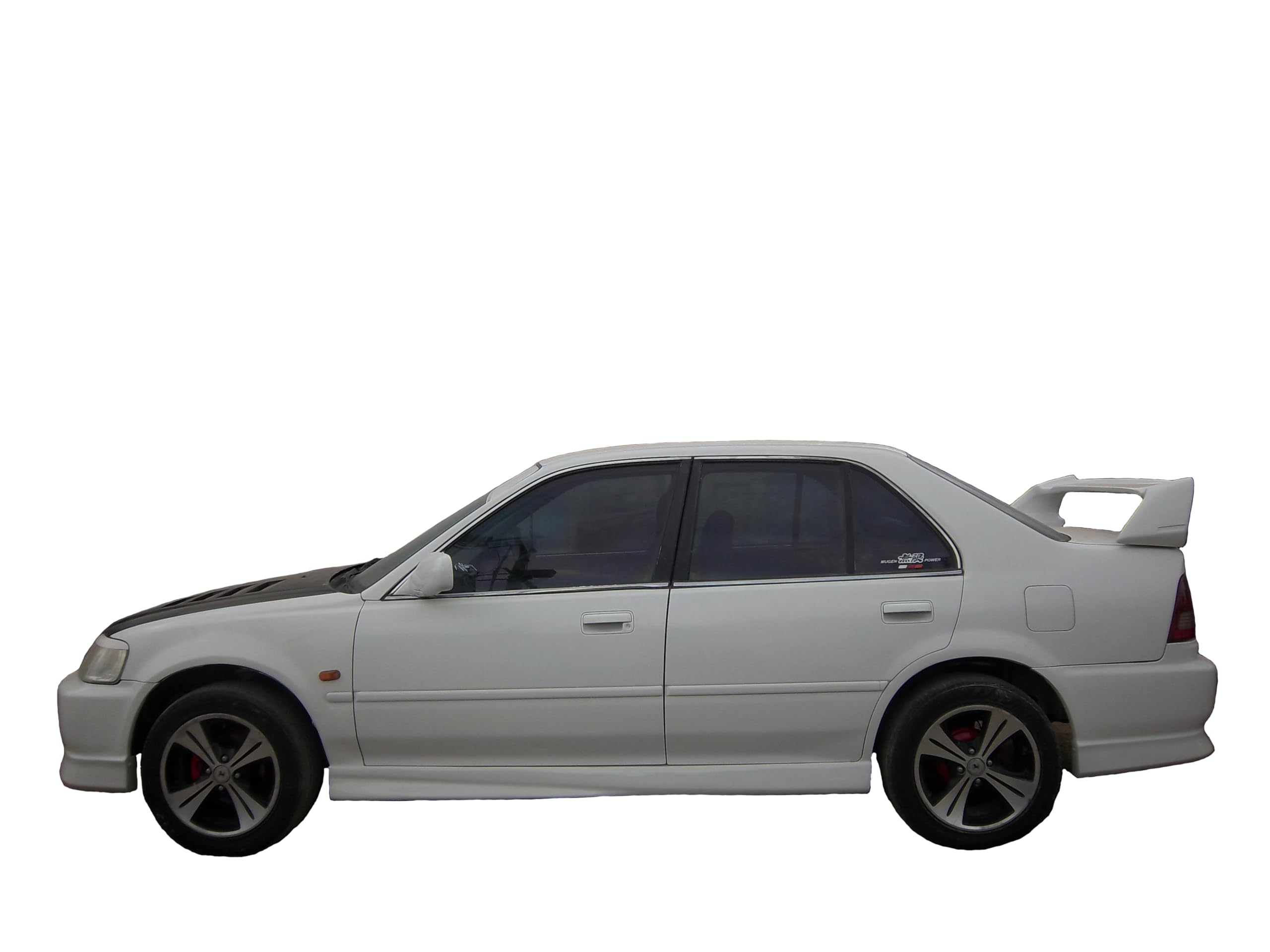 Car Spoiler Compatible with Honda City 2000 Model (Unpainted - Ps Grey Color) Car Spoiler with Light Weight Fiber Reinforced Plastic (FRP) - Drilling Required.