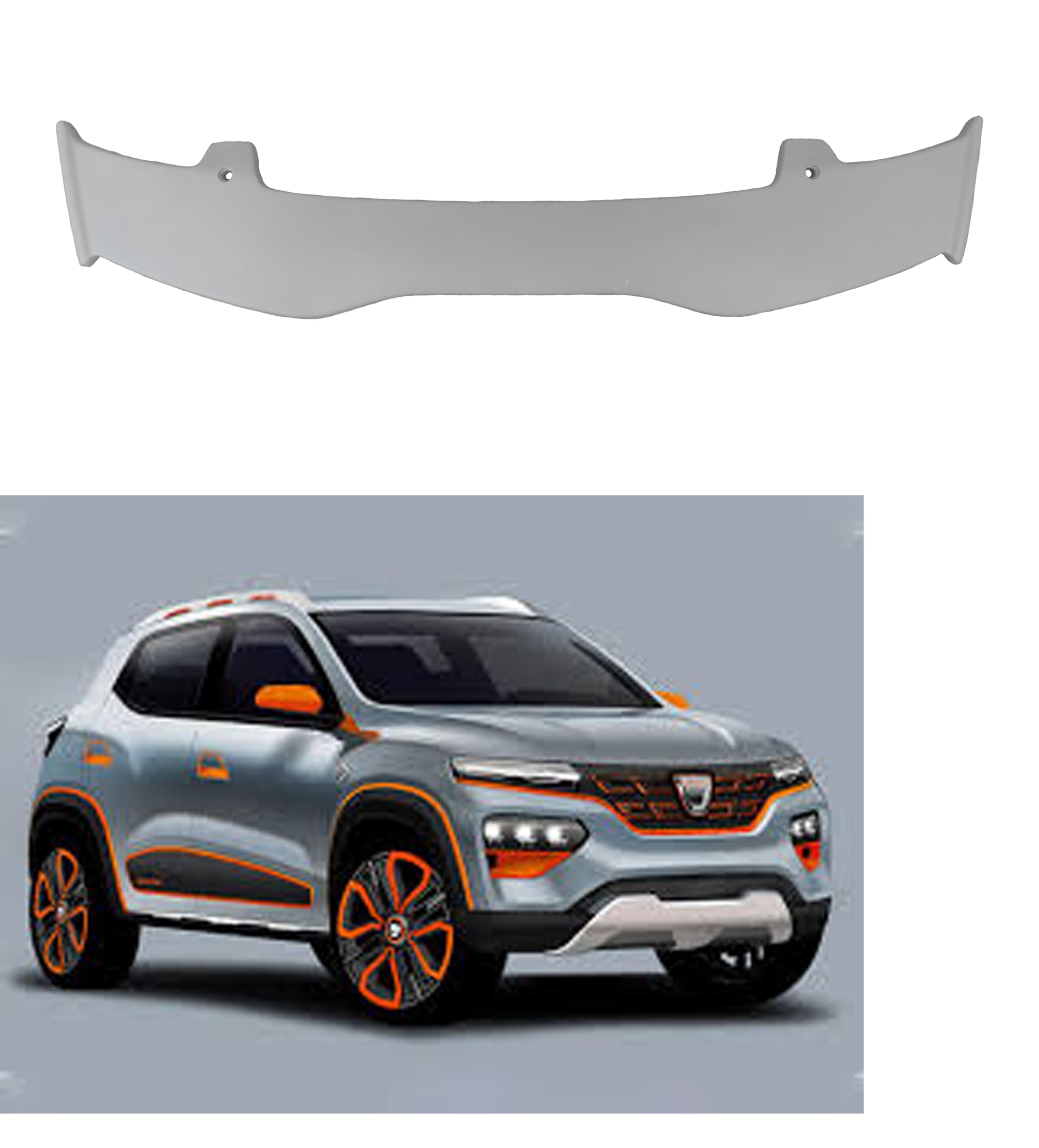 Car Spoiler Compatible for  Brio  Semi-Finished - Unpainted (FRP) Brio car Spoiler