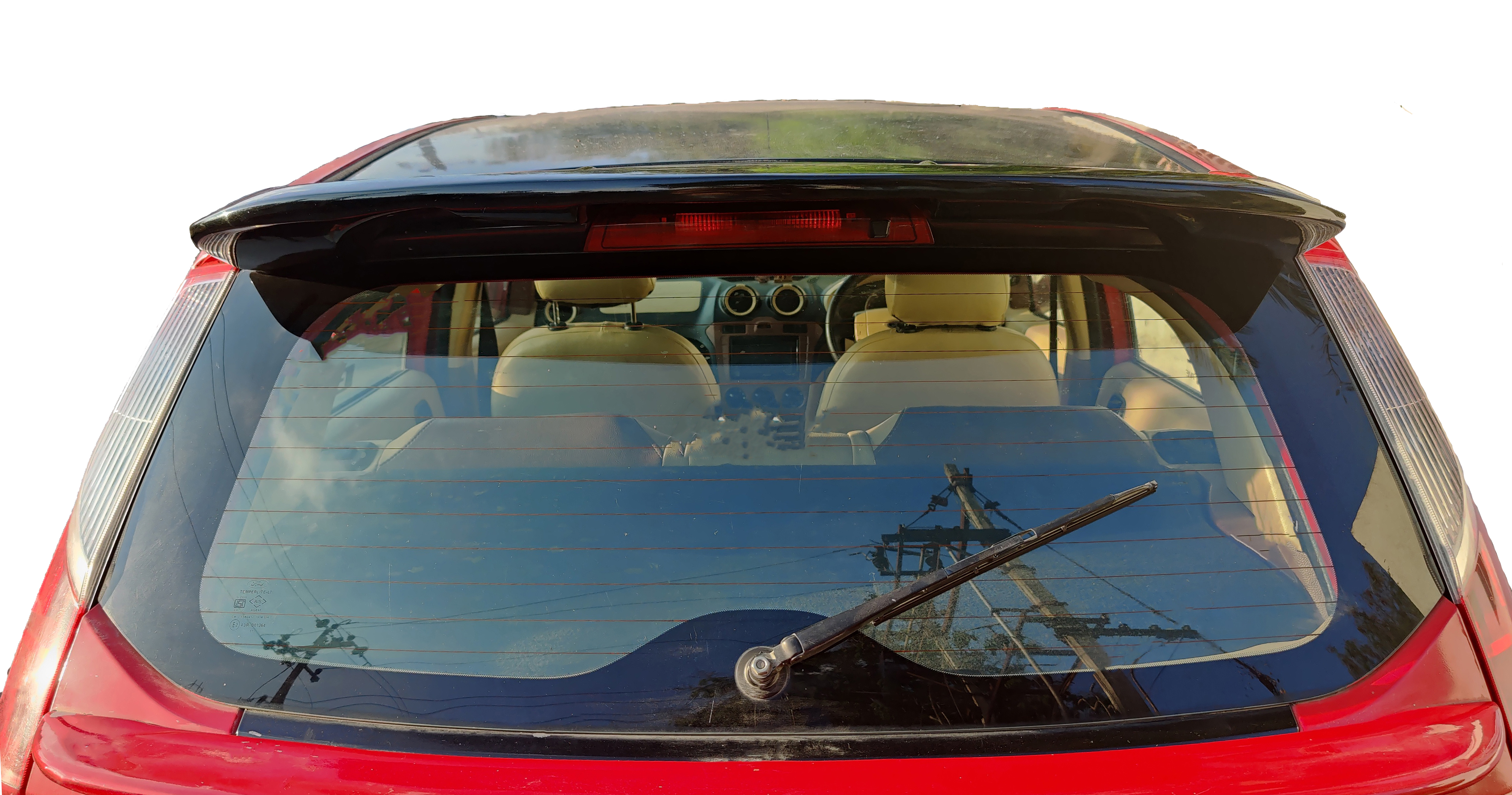 Car Spoiler Compatible to Figo Semi-Finished (Unpainted) Fiber Reinforced Plastic (FRP)