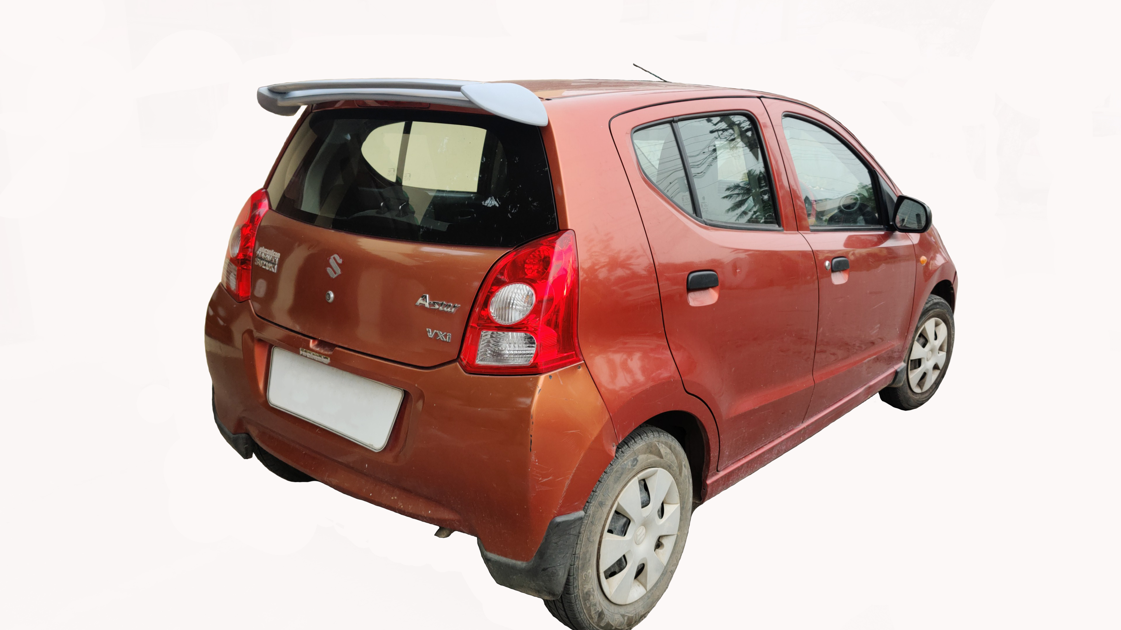 Car Spoiler Compatible with Maruthi ASTAR (Unpainted - Ps Grey Color) Car Spoiler with Light Weight Fiber Reinforced Plastic (FRP) - Drilling Required.