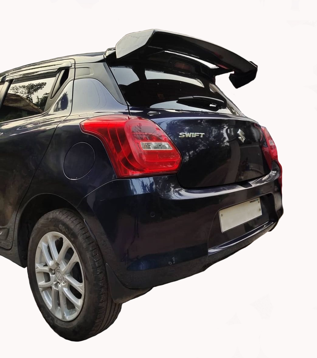 Car Spoiler Compatible with Swift 2018 to 2021 (Unpainted - Ps Grey Color) Car Spoiler with Light Weight Fiber Reinforced Plastic (FRP) - Drilling Required.