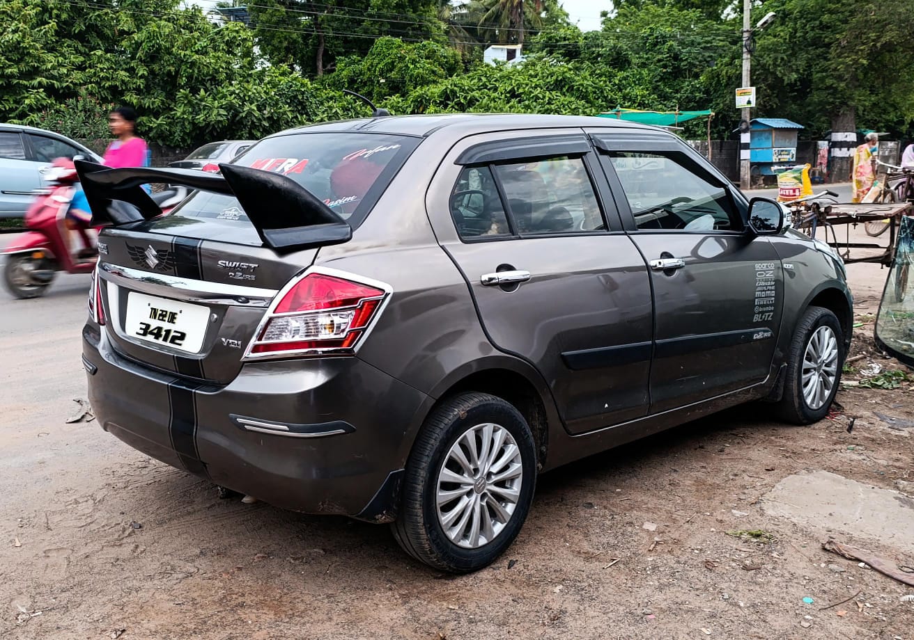 Car Spoiler Compatible to Swift Dzire Semi-Finished (Unpainted) Fiber Reinforced Plastic (FRP)