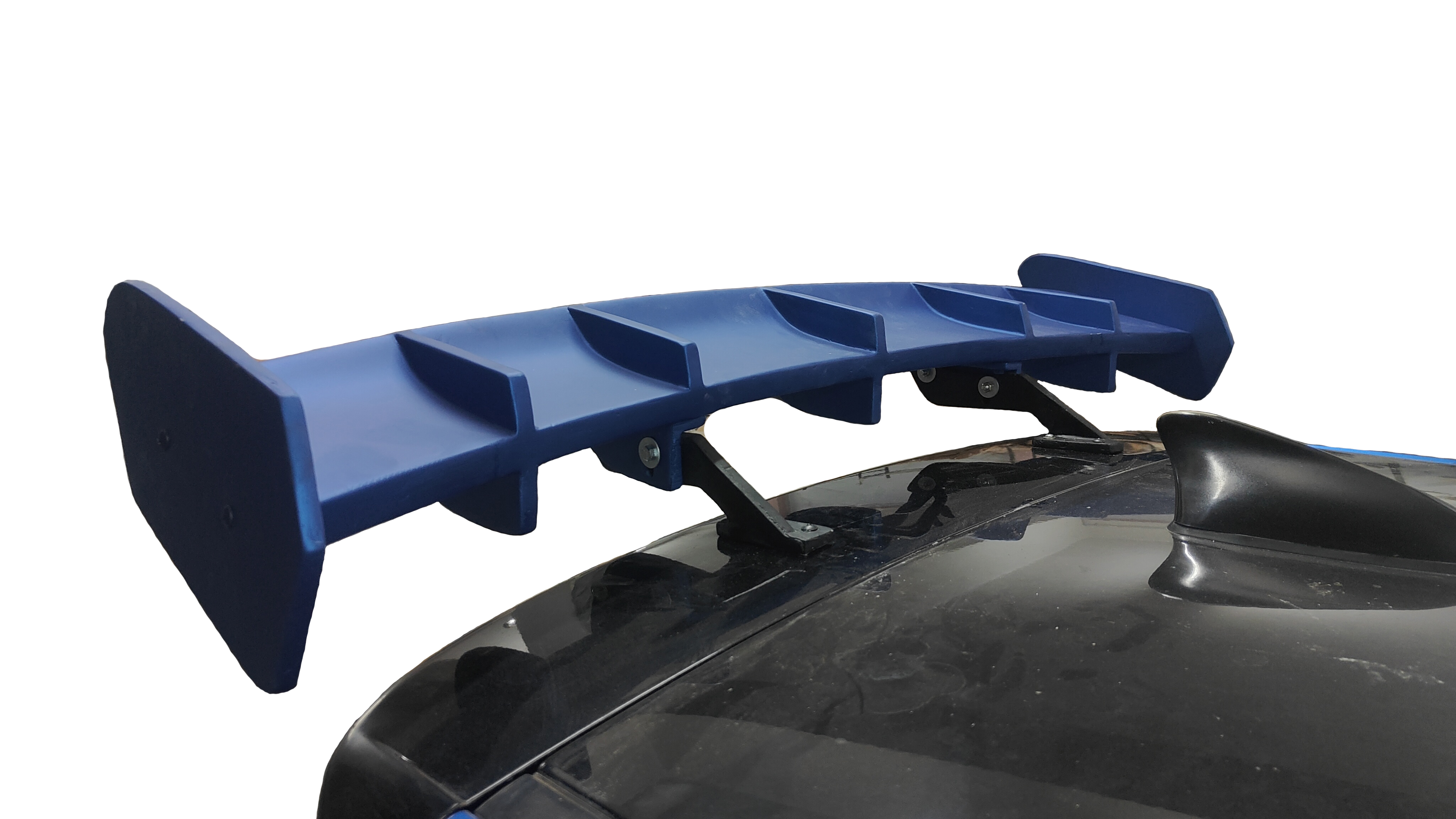 Car Spoiler Compatible with Maruti Zen Estilo (Unpainted - Ps Grey Color) Car Spoiler with Light Weight Fiber Reinforced Plastic (FRP) Drilling Required.