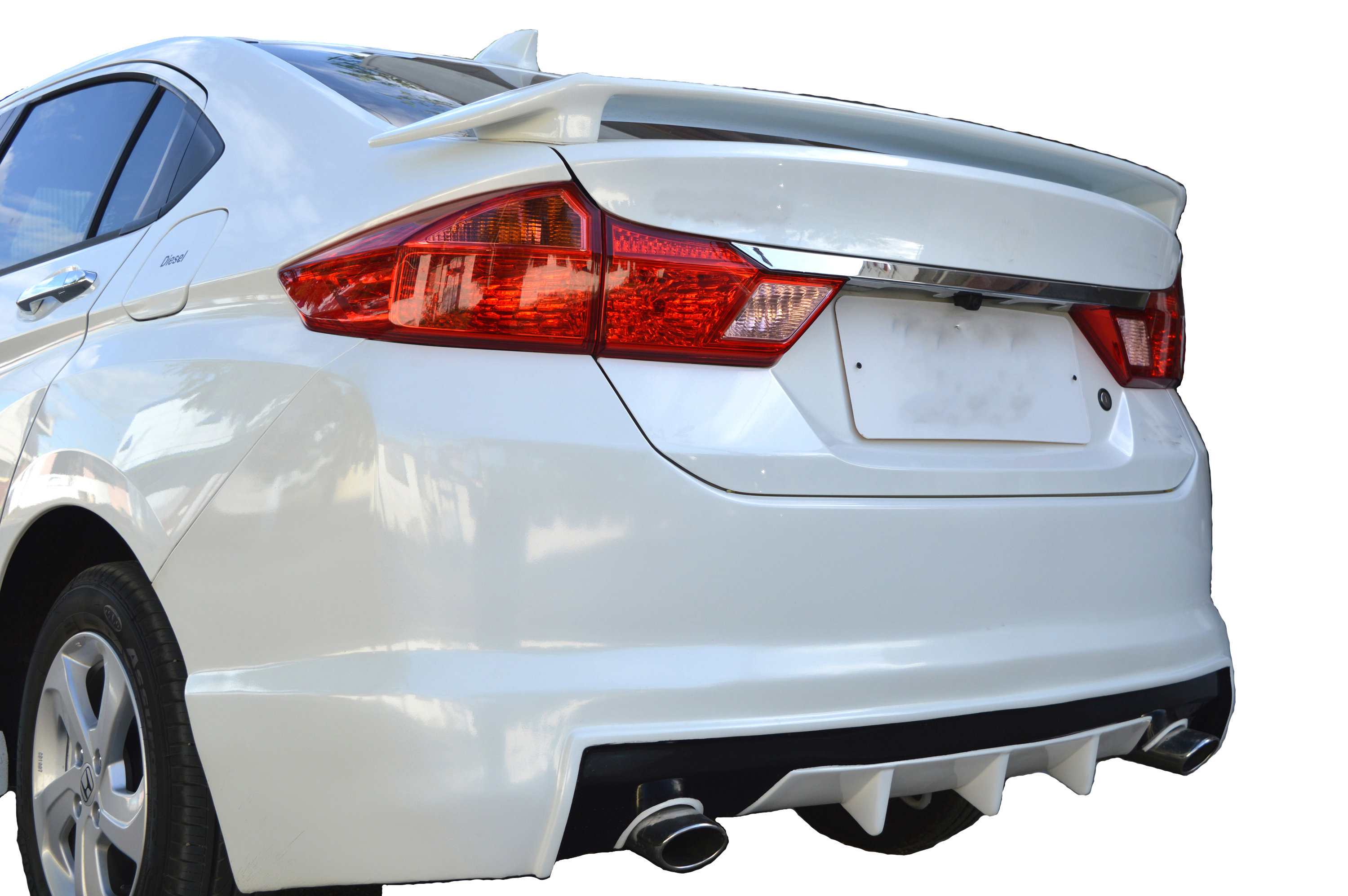 Car Spoiler Compatible with City 2005 to 2008 (Unpainted - Ps Grey Color) Car Spoiler with Light Weight Fiber Reinforced Plastic (FRP) Drilling Required.