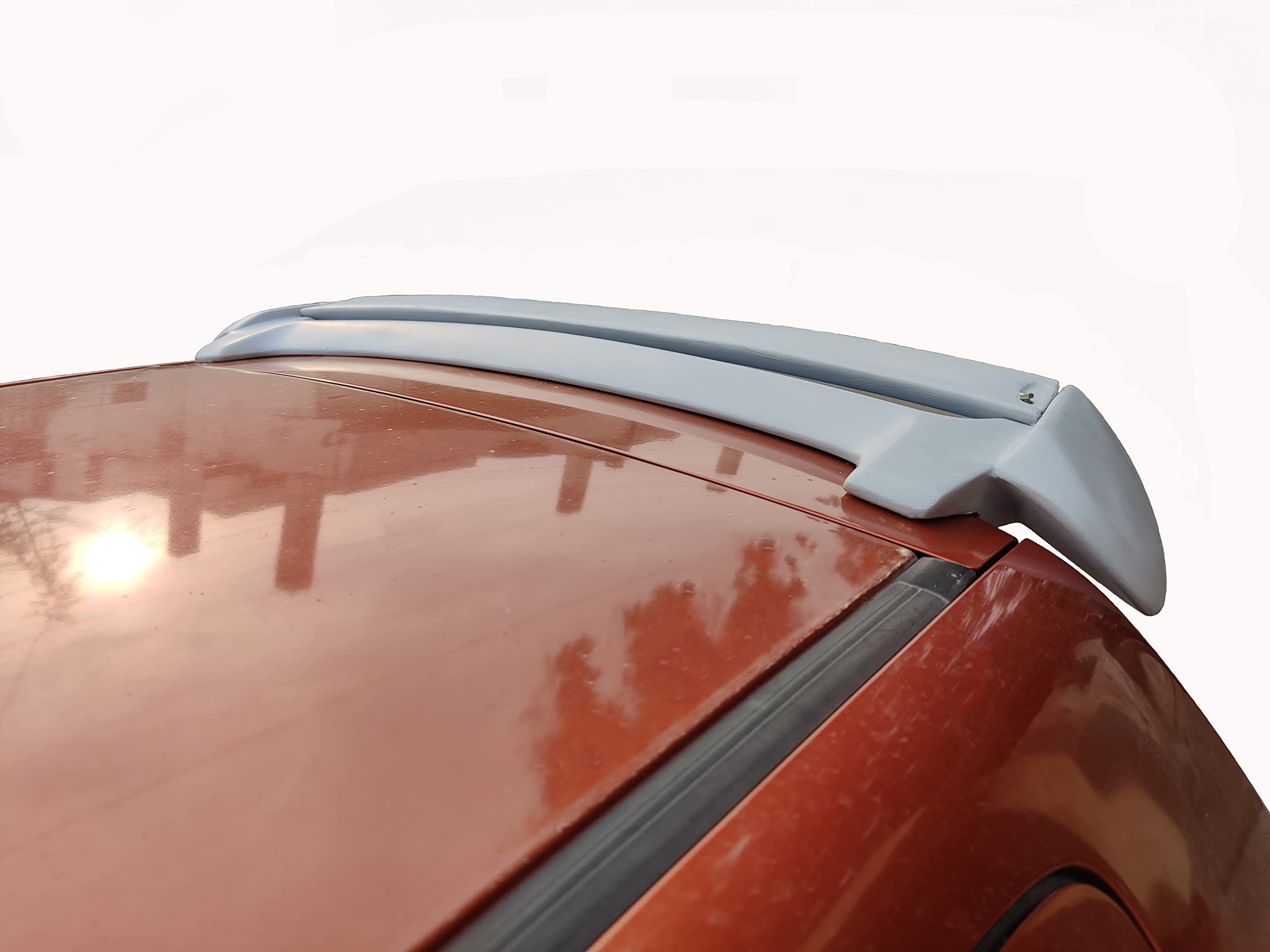 Car Spoiler Compatible with Maruthi Swift (Unpainted - Ps Grey Color) Car Spoiler with Light Weight Fiber Reinforced Plastic (FRP) - Drilling Required.