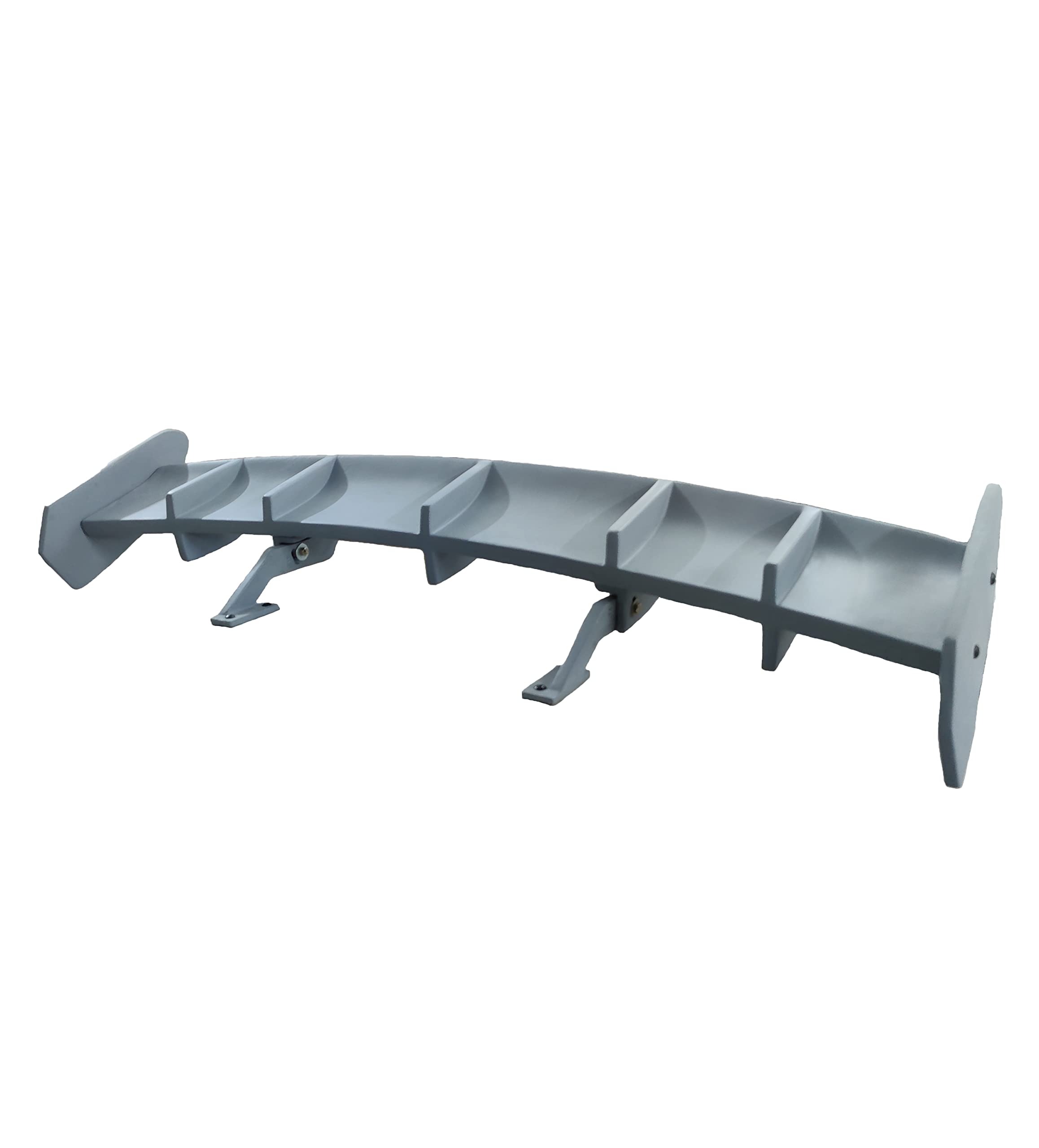 Car Spoiler Compatible with Mahindra KUV100NXT (Unpainted - Ps Grey Color) Car Spoiler with Light Weight Fiber Reinforced Plastic (FRP) Drilling Required.
