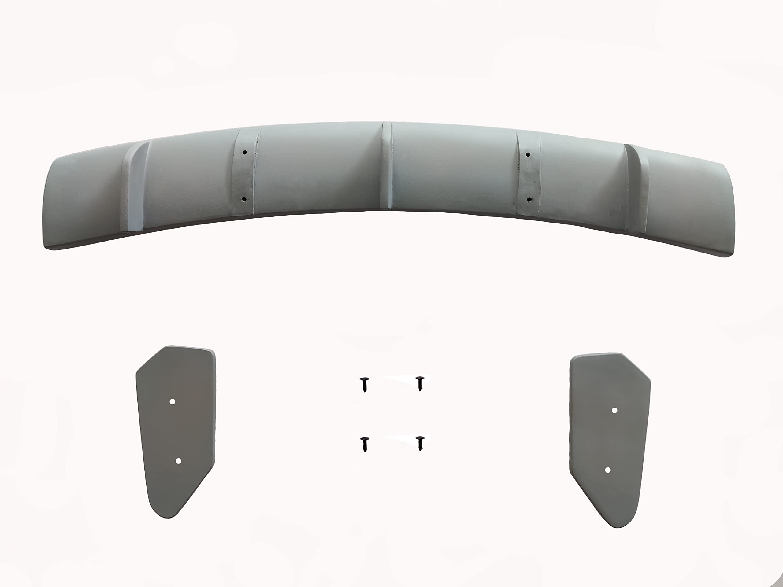Car Spoiler Compatible with Mahindra KUV100NXT (Unpainted - Ps Grey Color) Car Spoiler with Light Weight Fiber Reinforced Plastic (FRP) Drilling Required.
