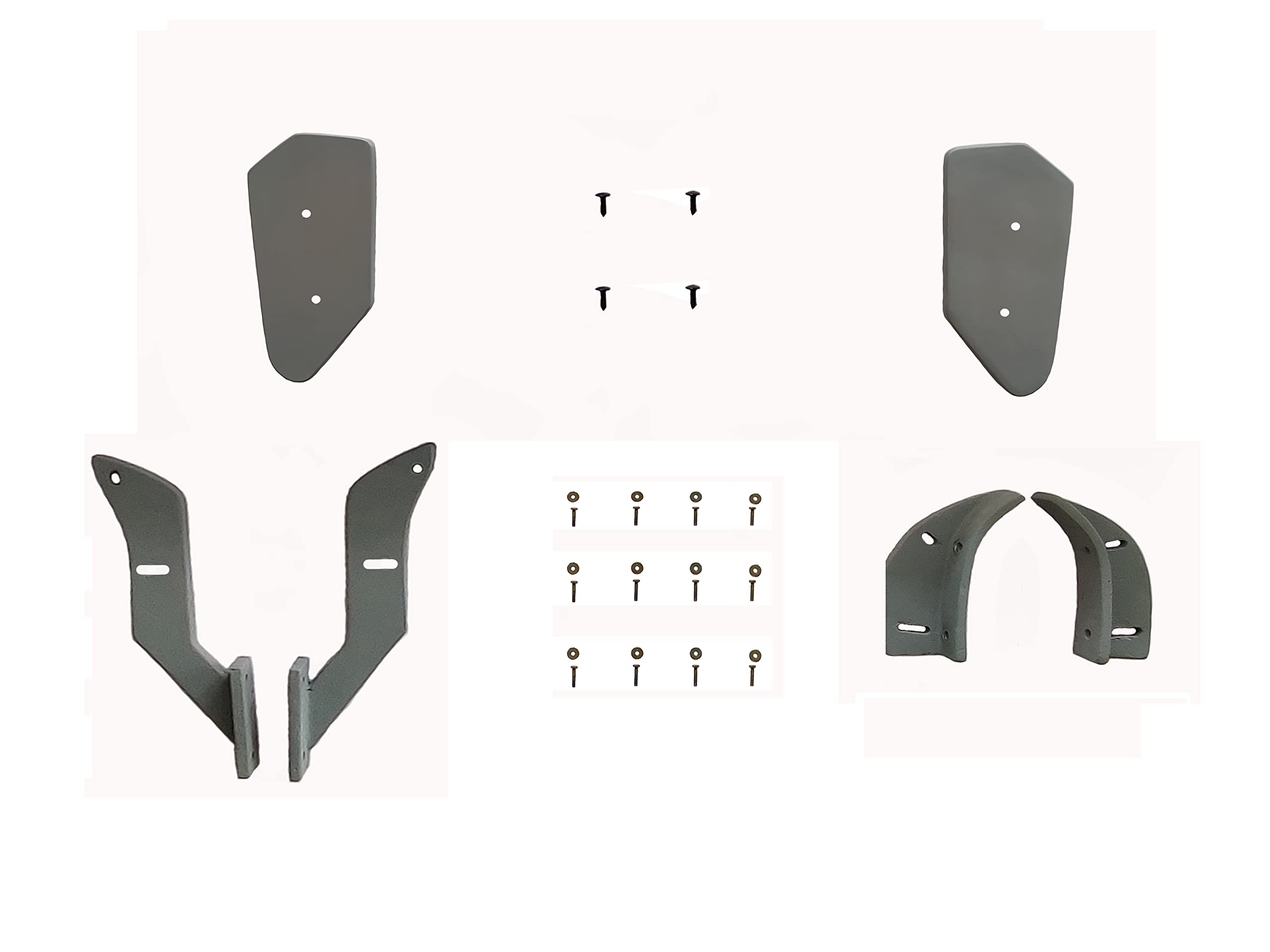 Car Spoiler Compatible with Mahindra KUV100NXT (Unpainted - Ps Grey Color) Car Spoiler with Light Weight Fiber Reinforced Plastic (FRP) Drilling Required.