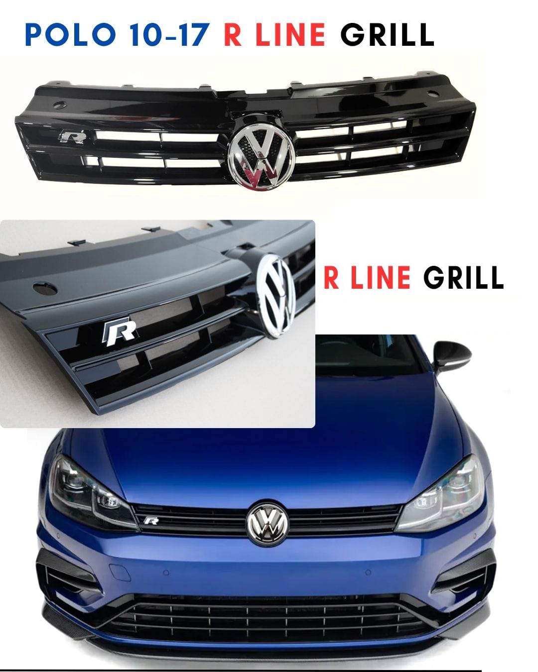Polo R line Grill For (2010 to 2017)