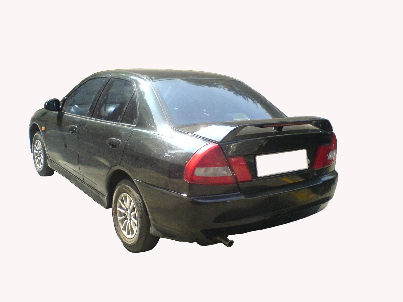 Car Spoiler Semi-Finished (Unpainted Grey) Car Spoiler Fiber Reinforced Plastic (FRP) Compatible with Lancer Cars
