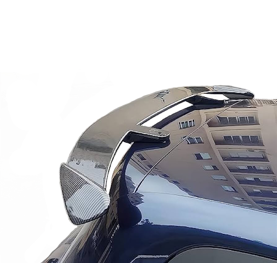 GT Type Sportz Spoiler Semi-Finished (Unpainted Grey) Car Spoiler Fiber Reinforced Plastic (FRP) Compatible with Fabia