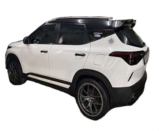 GT Type Sportz Spoiler Semi-Finished (Unpainted Grey) Car Spoiler Fiber Reinforced Plastic (FRP) Compatible with SELTOS