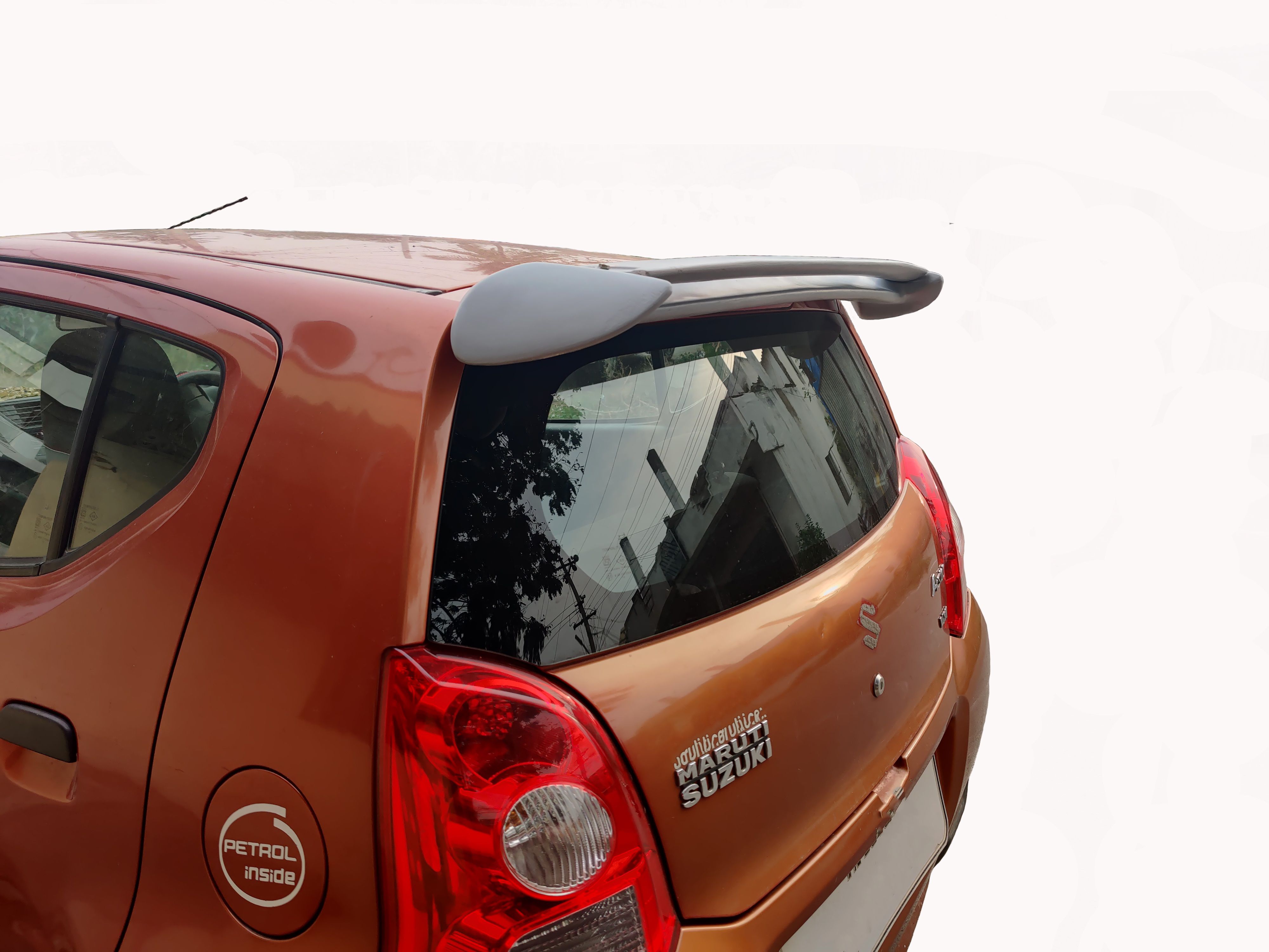 Car Spoiler Compatible with Maruthi ASTAR (Unpainted - Ps Grey Color) Car Spoiler with Light Weight Fiber Reinforced Plastic (FRP) - Drilling Required.