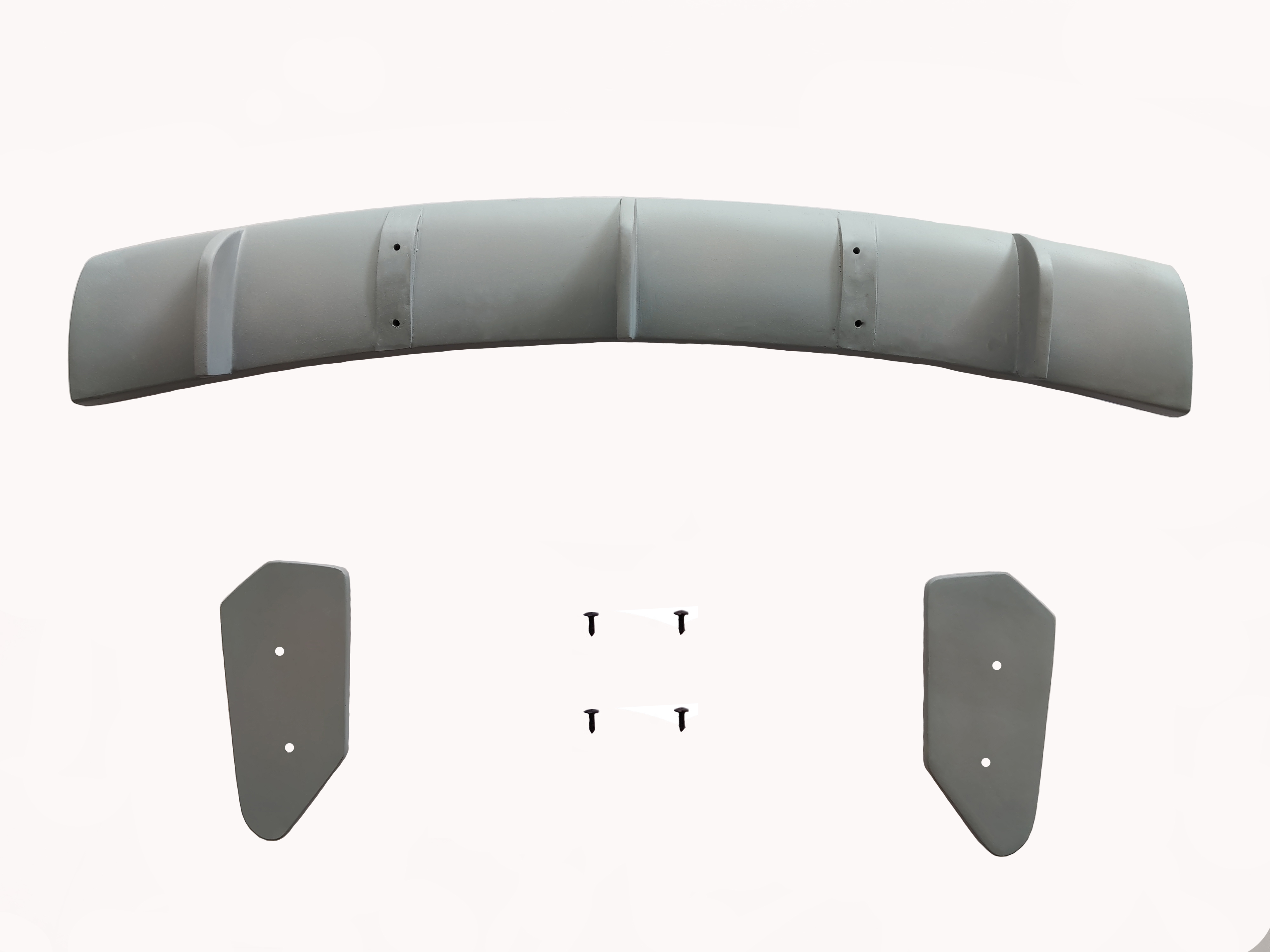 Car Spoiler Compatible with Mahindra Alturas G4 (Unpainted - Ps Grey Color) Car Spoiler with Light Weight Fiber Reinforced Plastic (FRP) Drilling Required.
