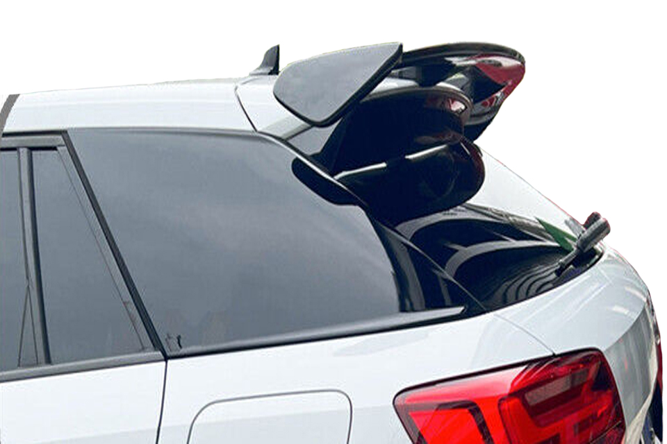 GT Type Sportz Spoiler Semi-Finished (Unpainted Grey) Car Spoiler Fiber Reinforced Plastic (FRP) Compatible with Fabia