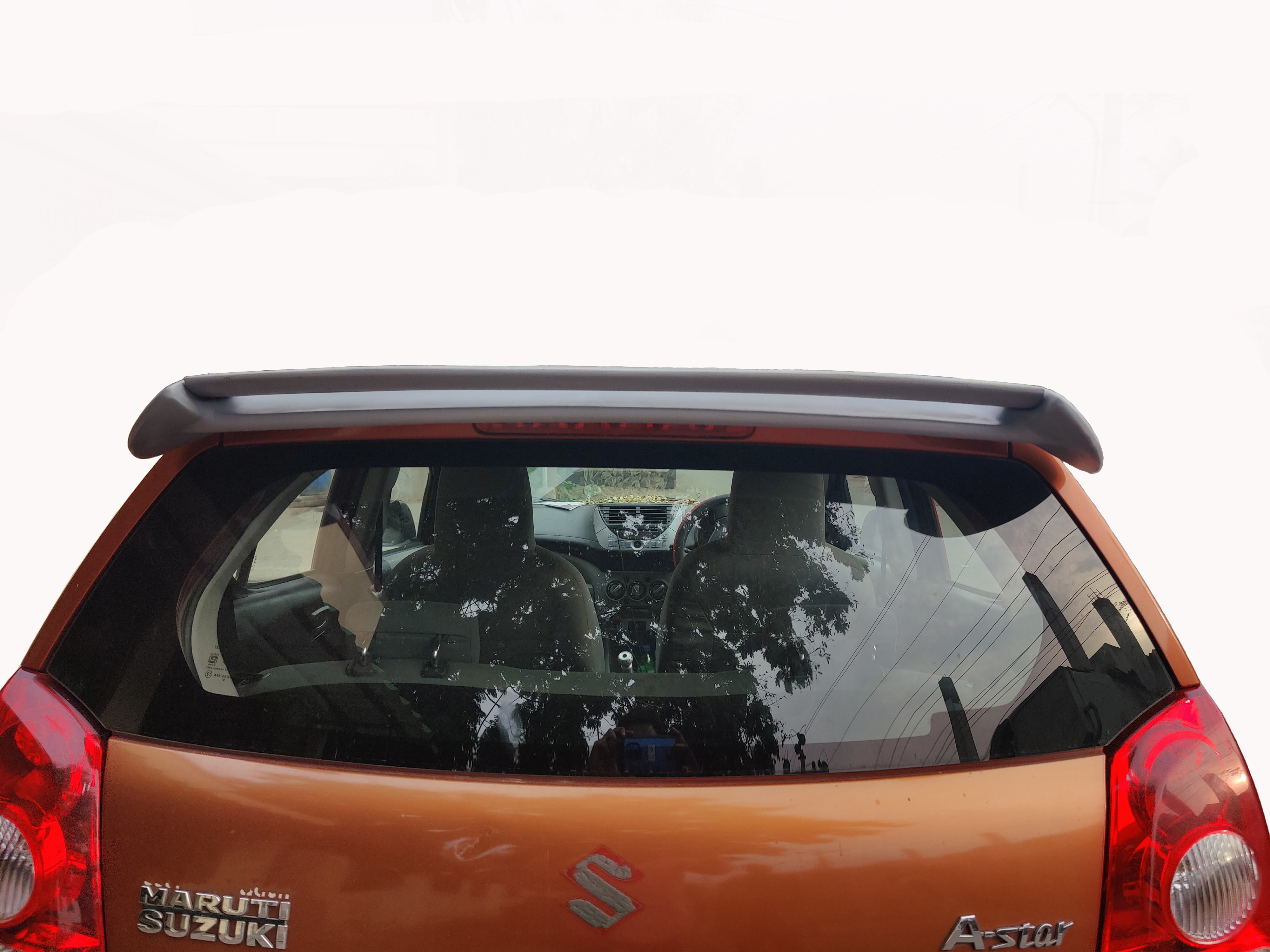 Car Spoiler Compatible with Maruthi ASTAR (Unpainted - Ps Grey Color) Car Spoiler with Light Weight Fiber Reinforced Plastic (FRP) - Drilling Required.