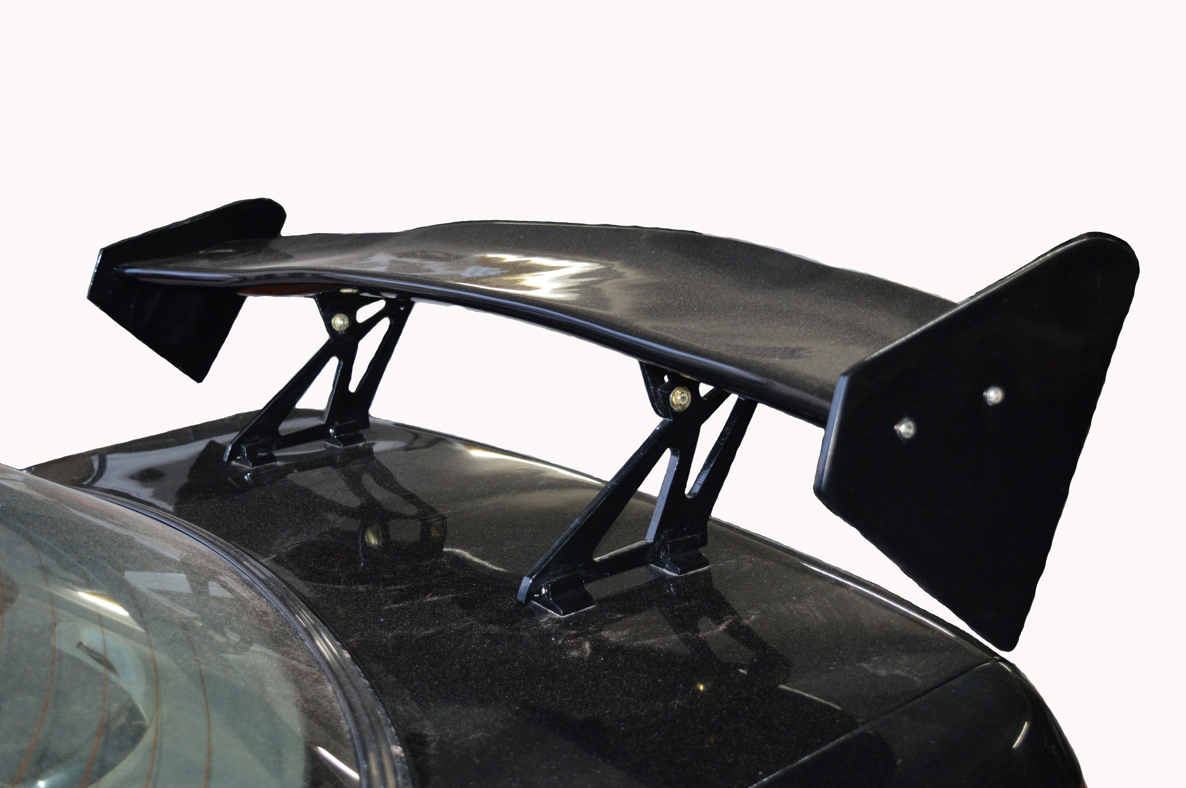 Maruthi Esteem Gt Type Sports Spoiler with Aluminium Stand Semi-Finished (Unpainted Grey) Car Spoiler with Light Weight Fiber Reinforced Plastic (FRP)