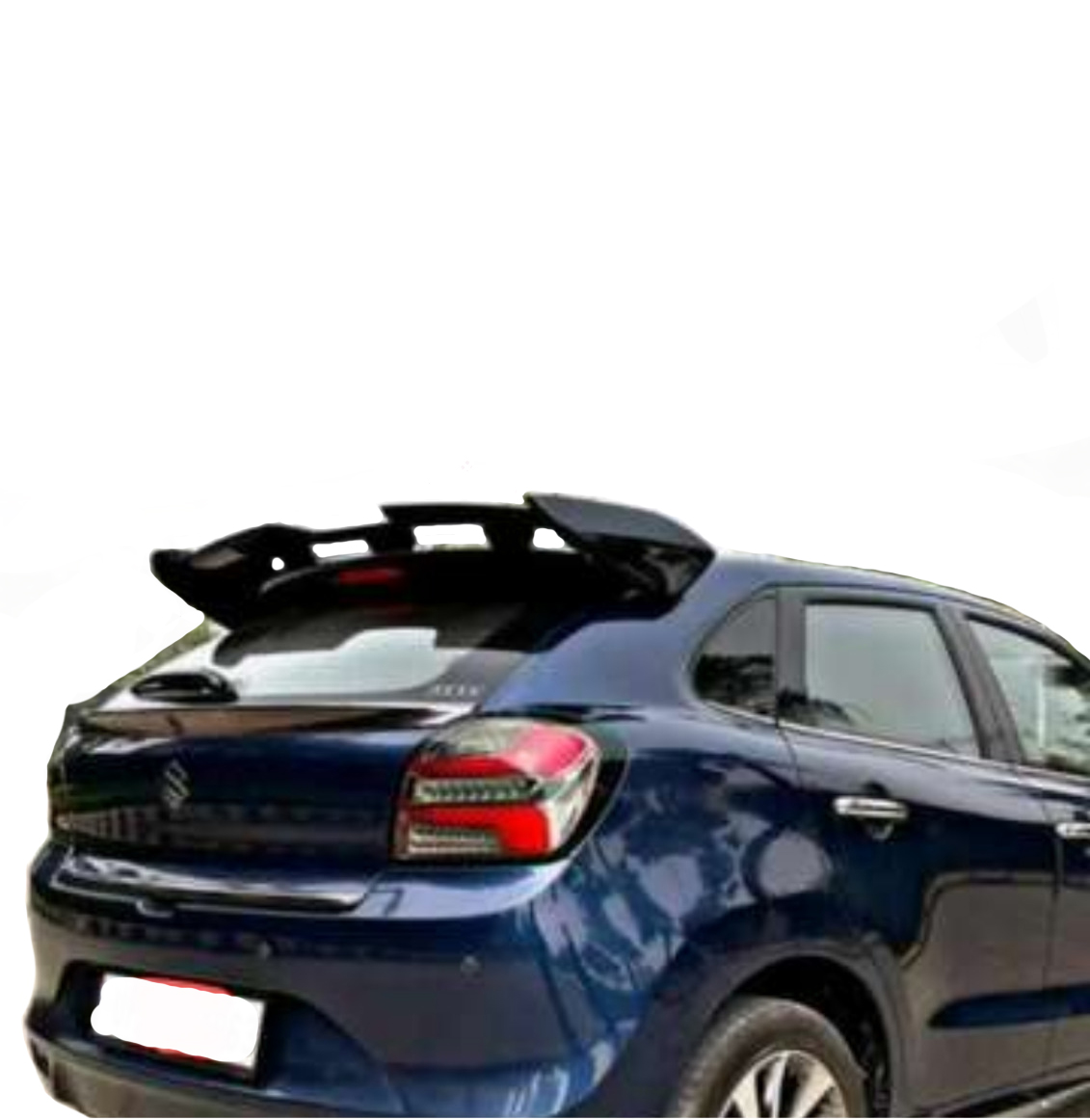 Car Spoiler Compatible for Baleno Semi-Finished - Unpainted (FRP) Baleno car Spoiler