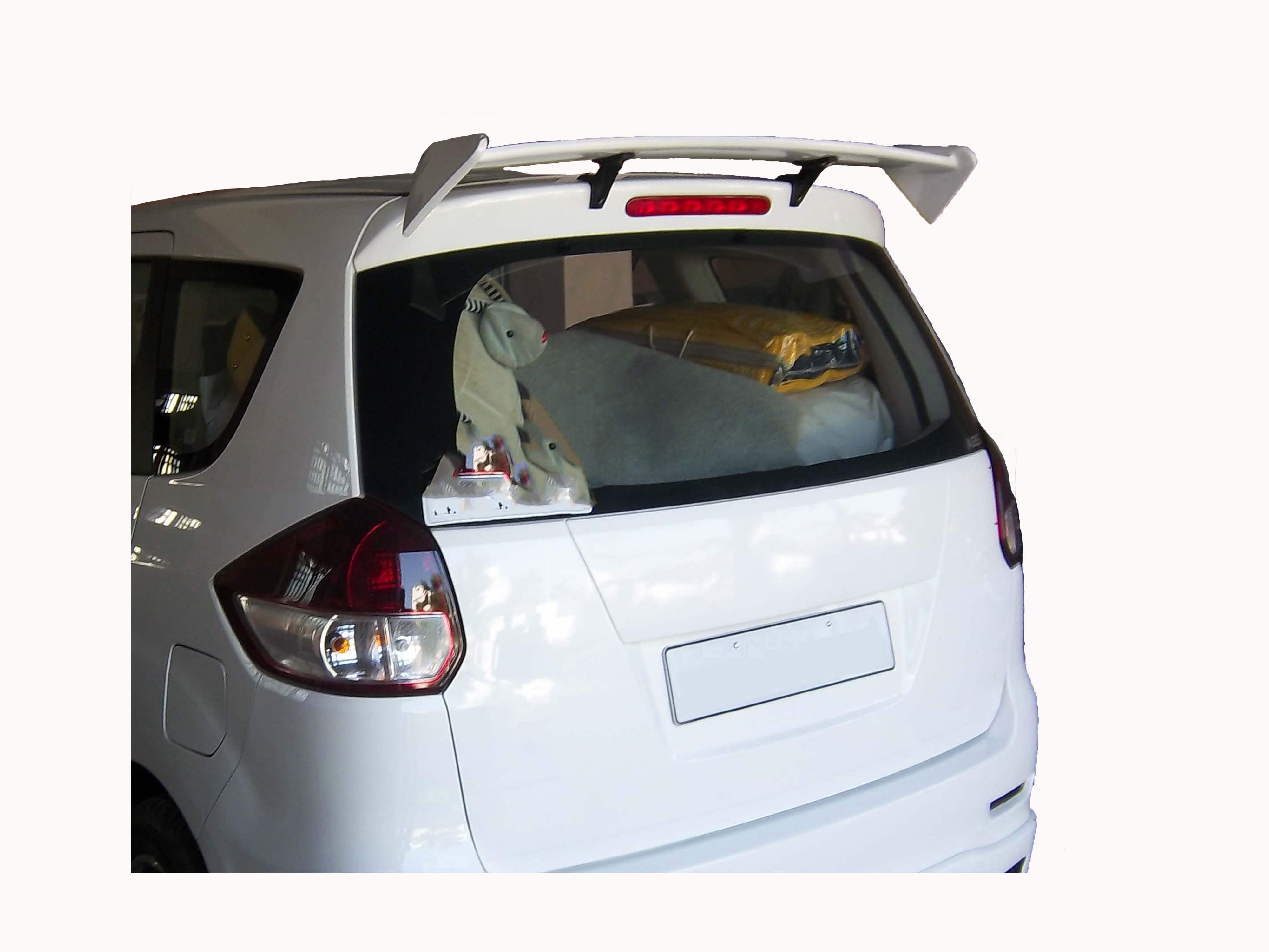 Car Spoiler| Compatible with Ertiga| Semi-Finished (Unpainted)| Fiber Reinforced Plastic (FRP)